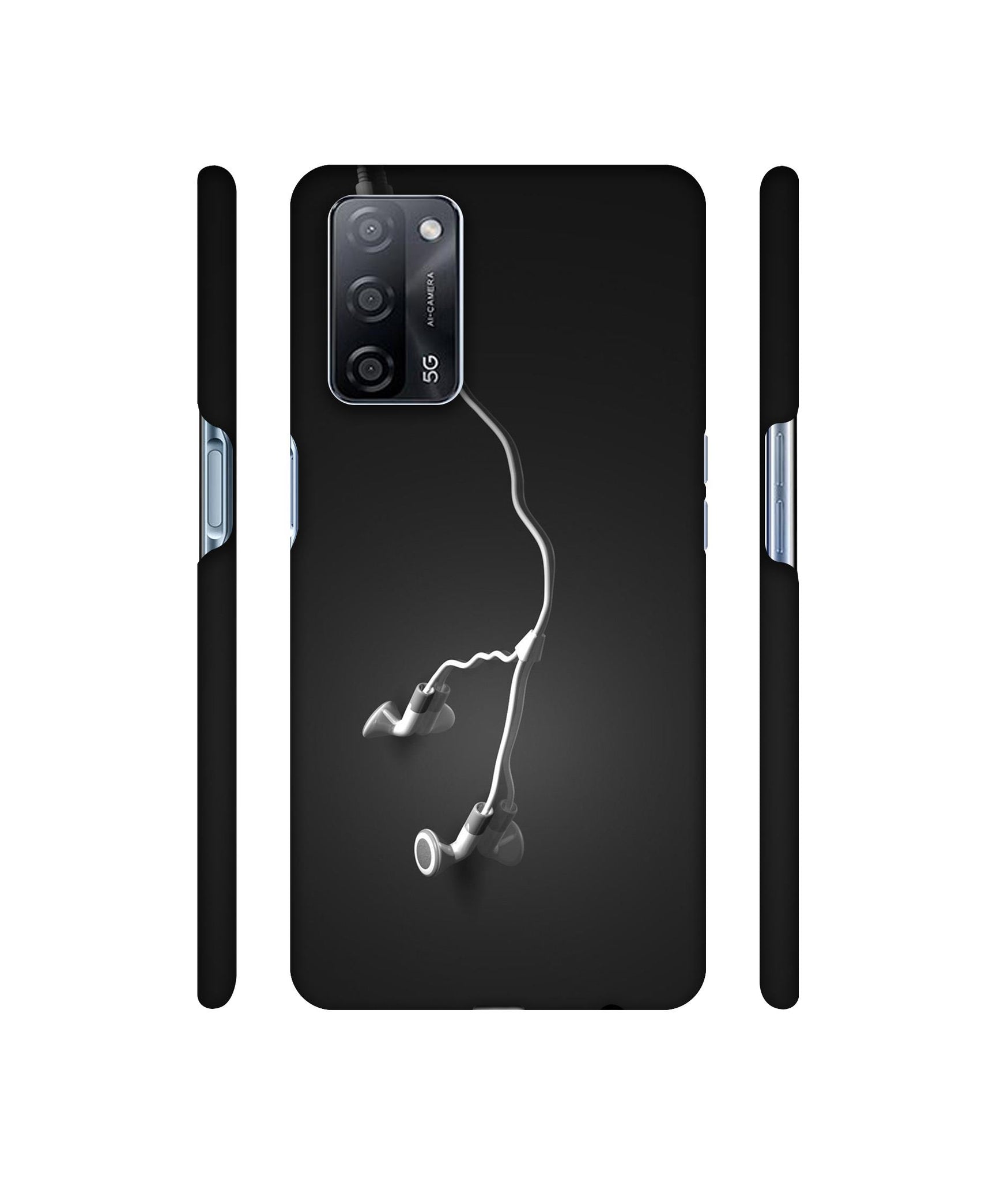 Headphone Designer Hard Back Cover for Oppo A53s 5G