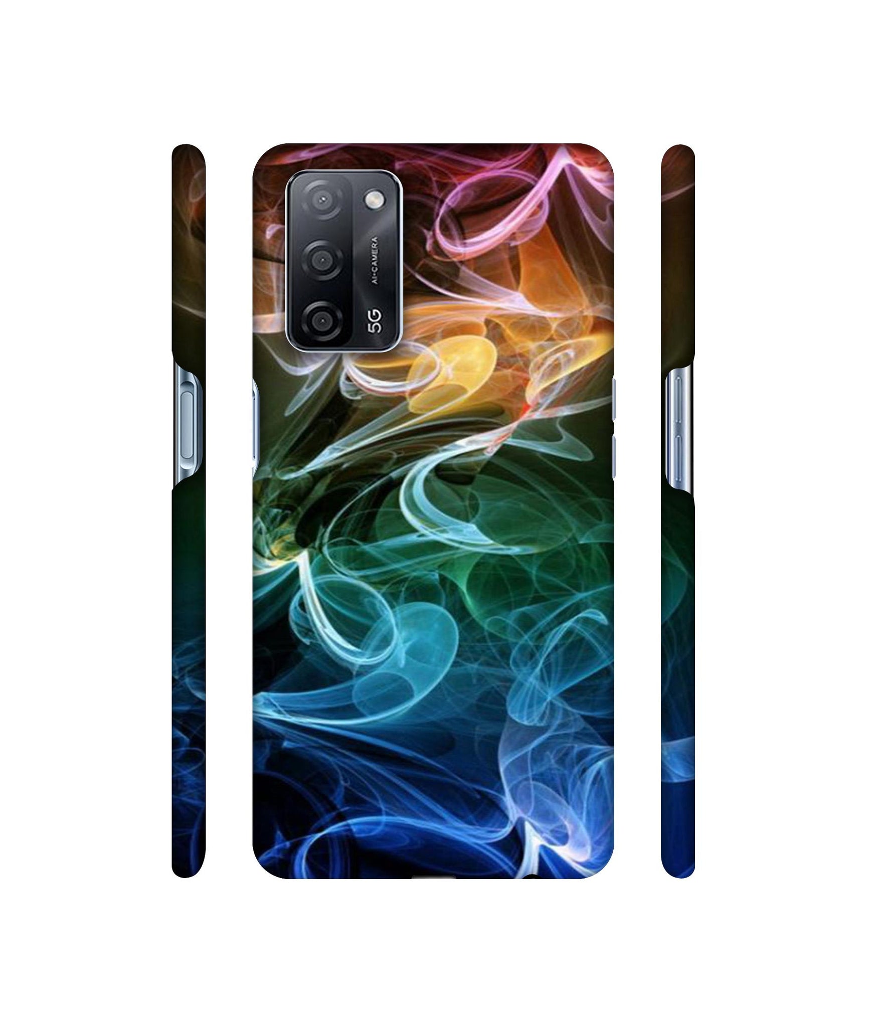 Smoky Pattern Designer Hard Back Cover for Oppo A53s 5G