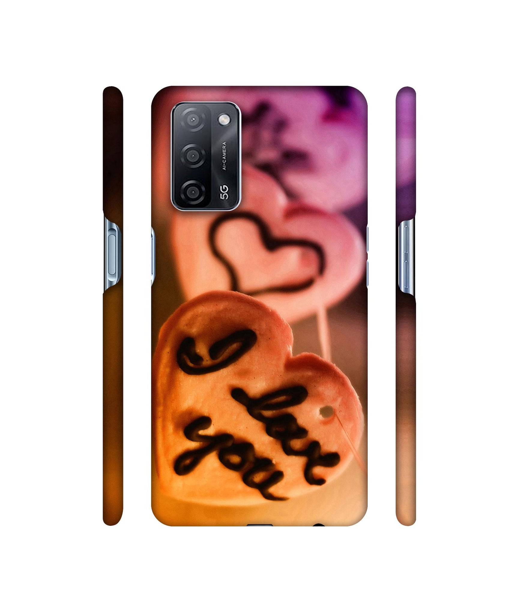 I Love you Designer Hard Back Cover for Oppo A53s 5G