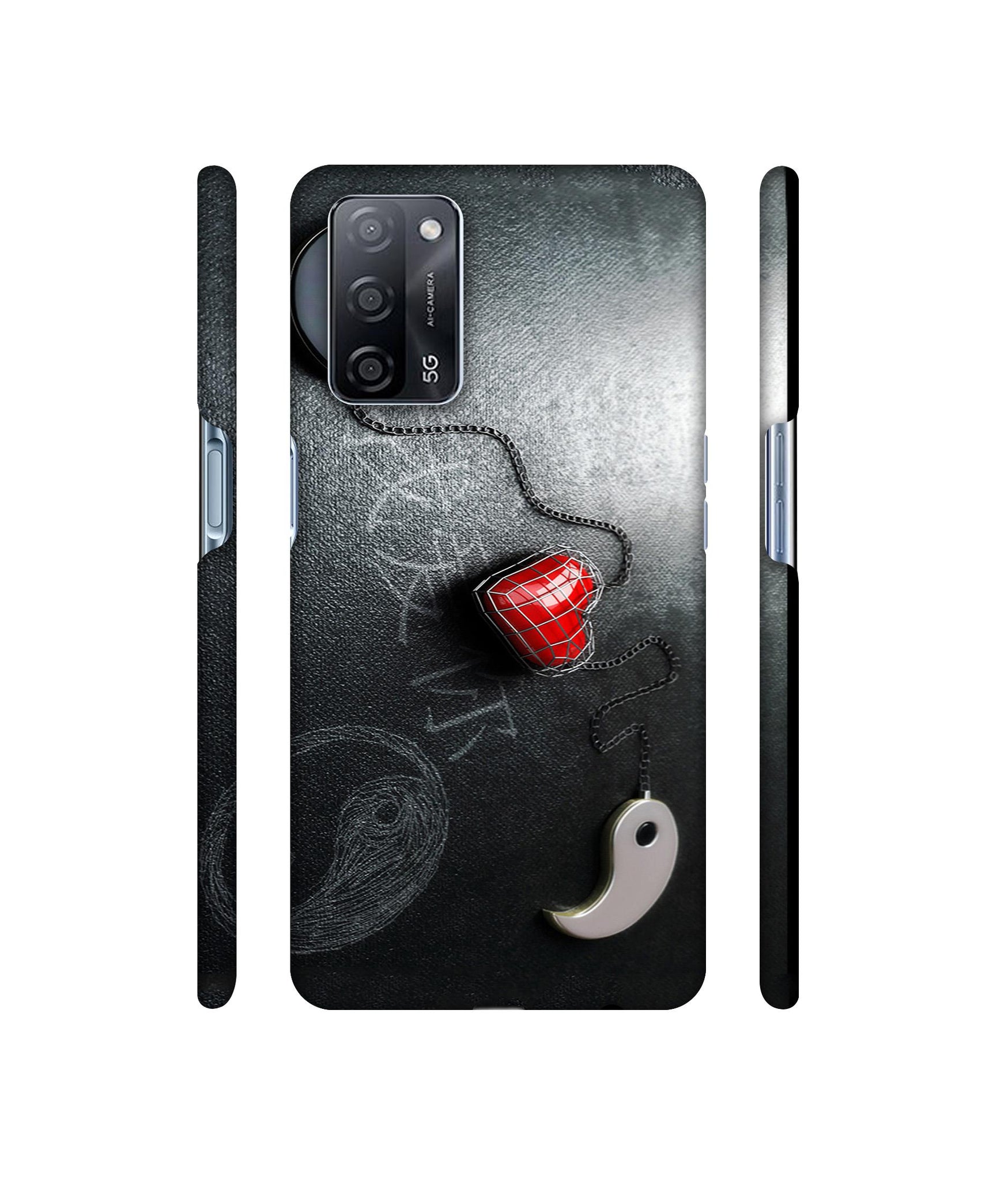 Chinnese Yin and Yang Designer Hard Back Cover for Oppo A53s 5G