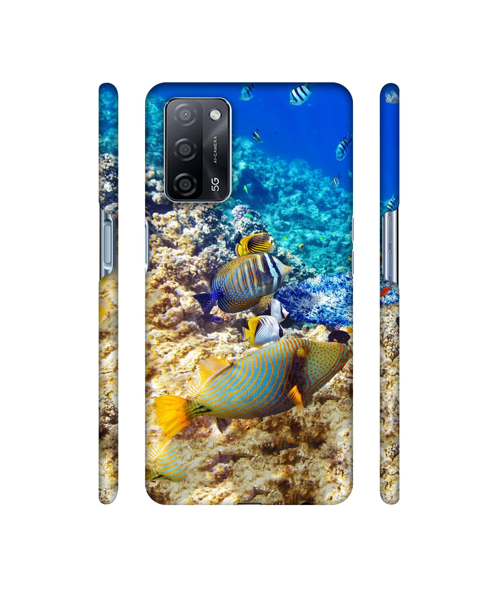 Underwater World Designer Hard Back Cover for Oppo A53s 5G