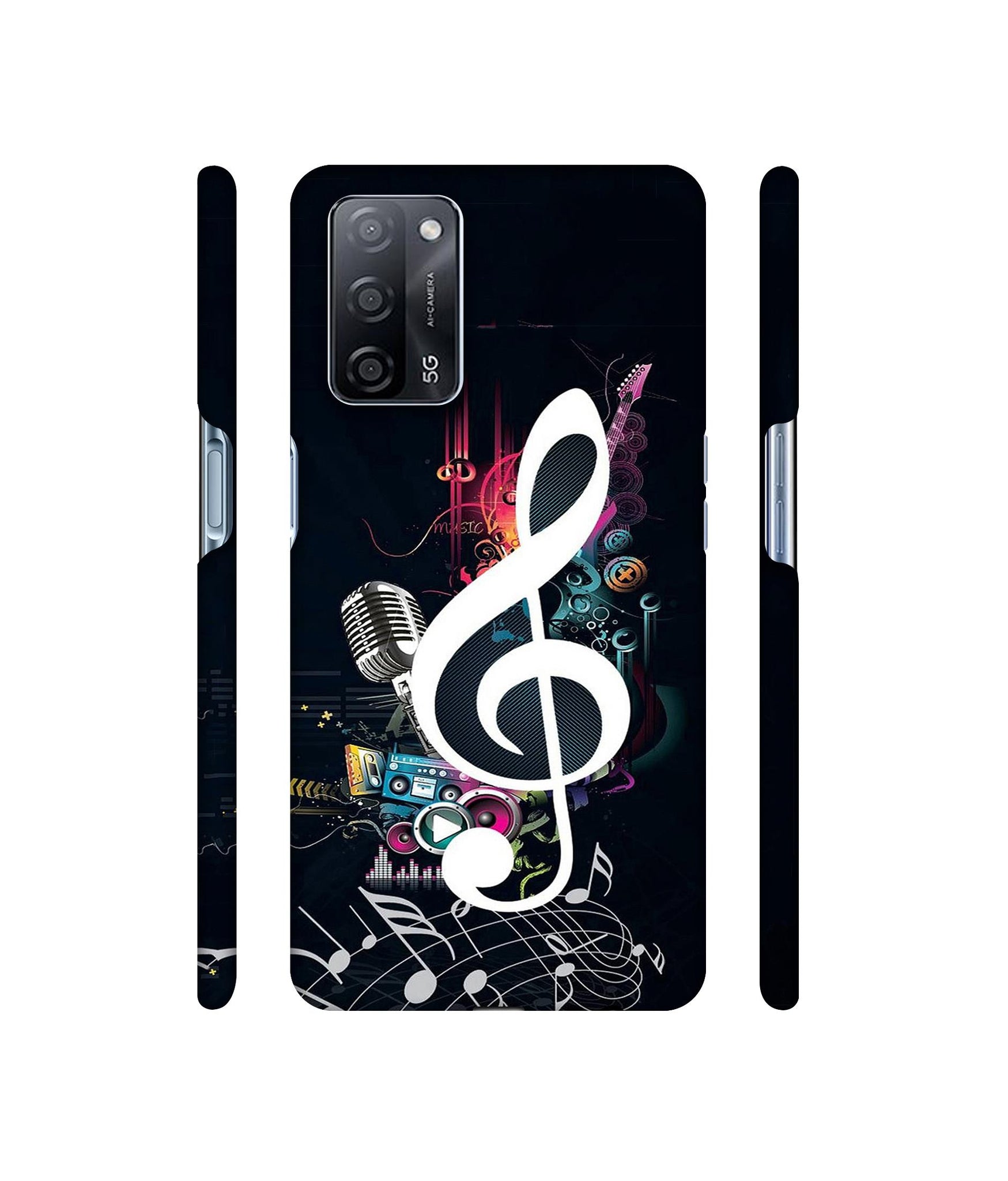 Mike and Music Designer Hard Back Cover for Oppo A53s 5G