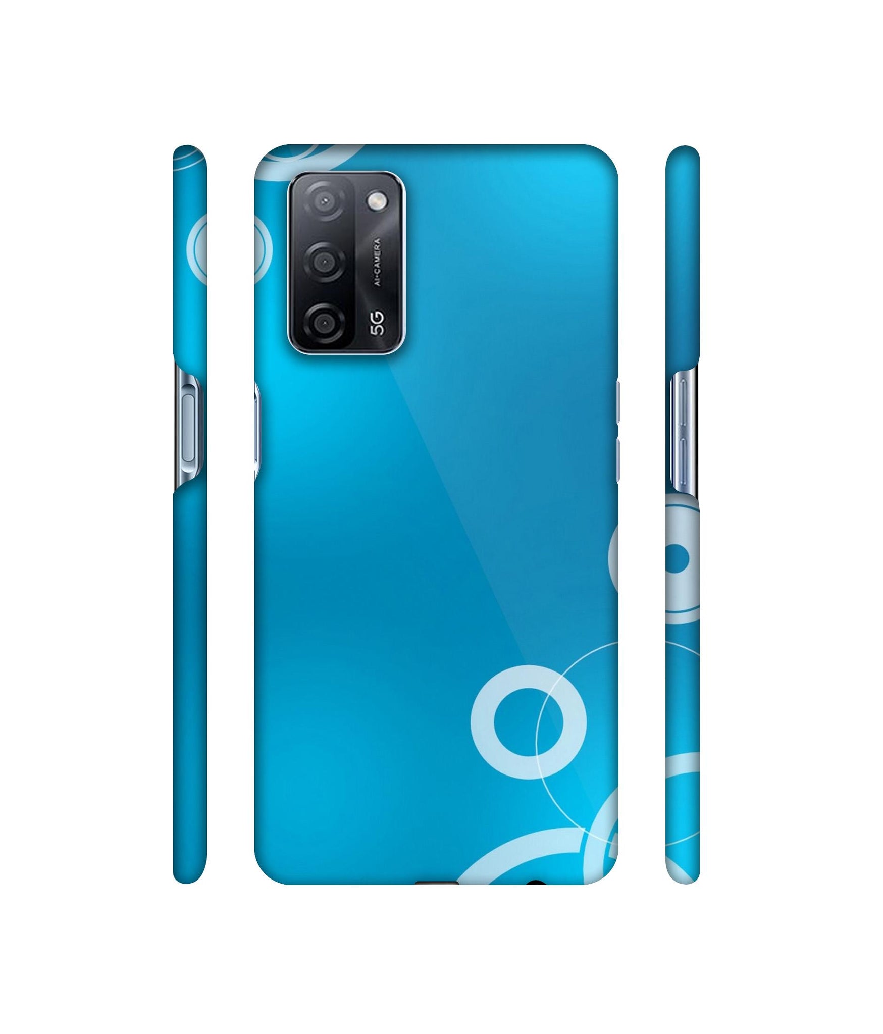 Circle Background Designer Hard Back Cover for Oppo A53s 5G