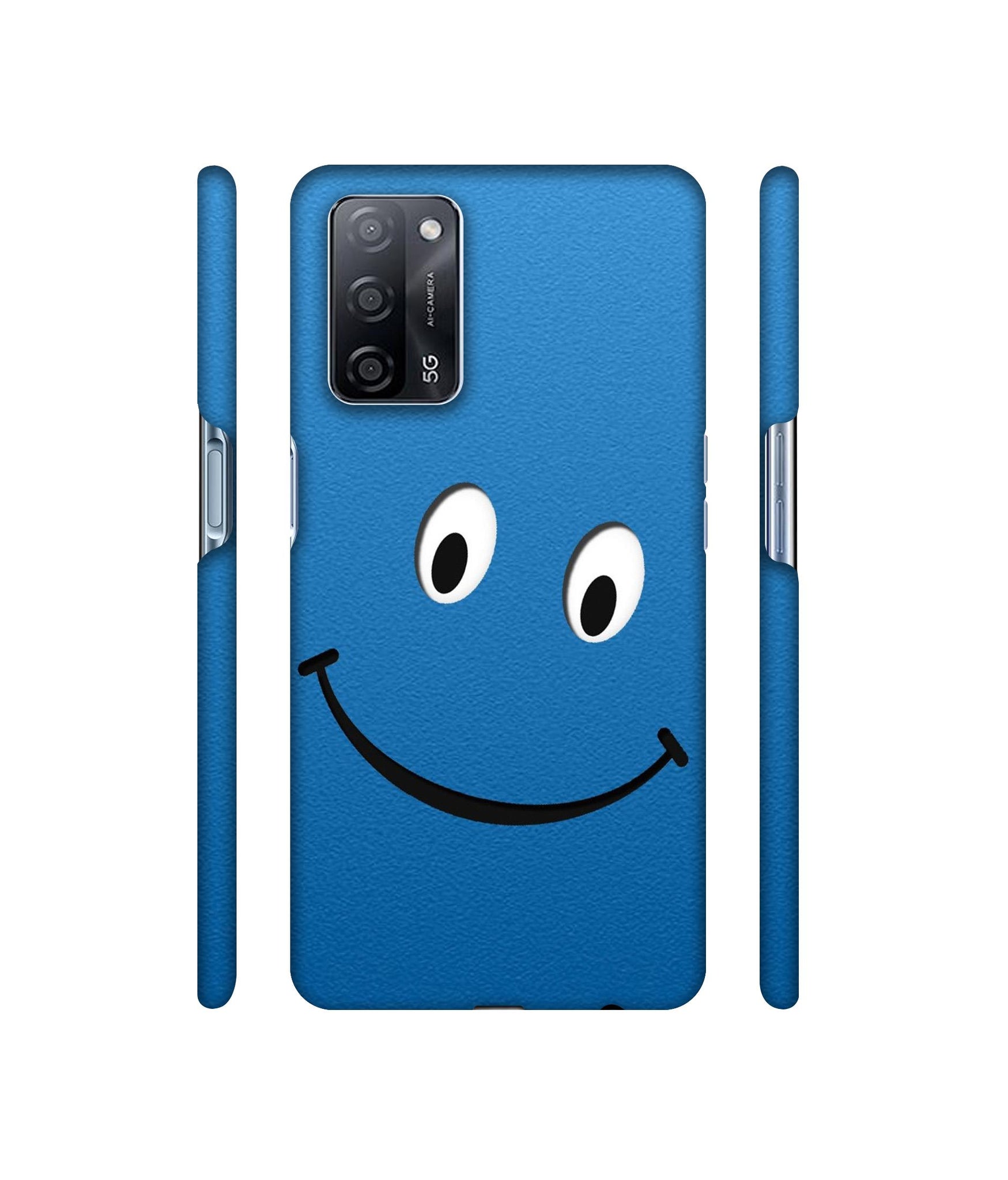 Smile Face1Designer Hard Back Cover for Oppo A53s 5G