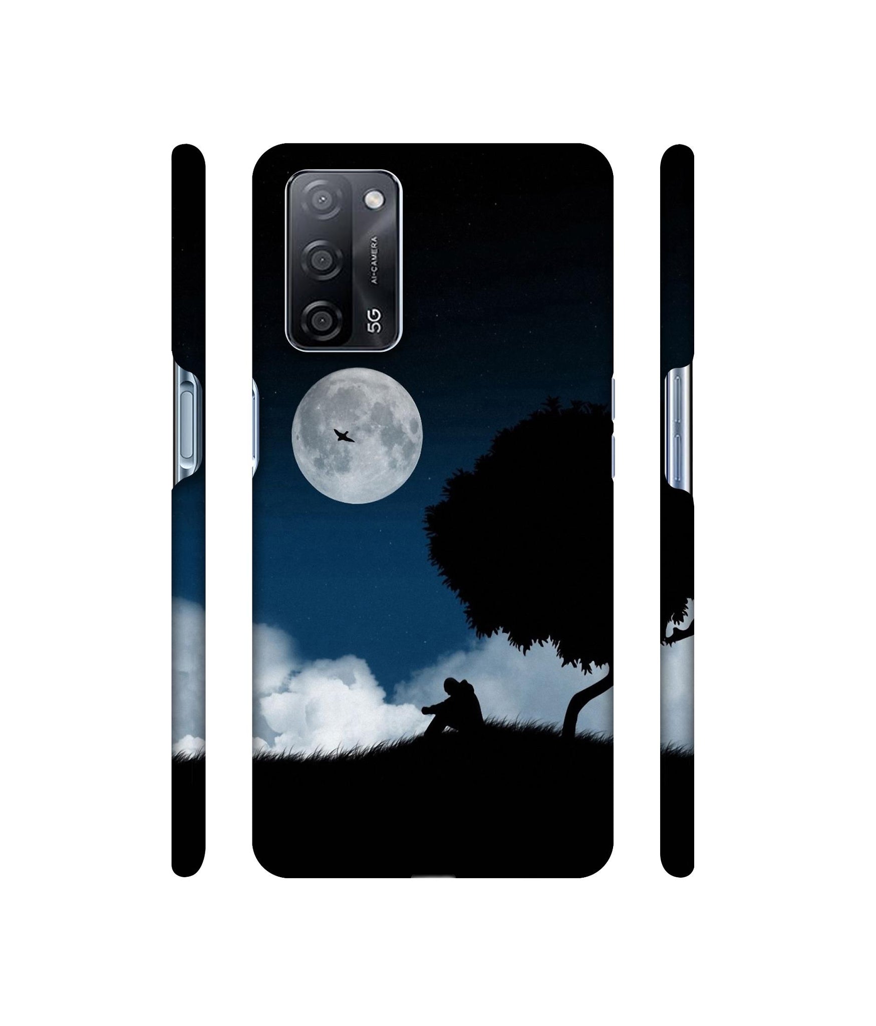 Solitude Tree Designer Hard Back Cover for Oppo A53s 5G