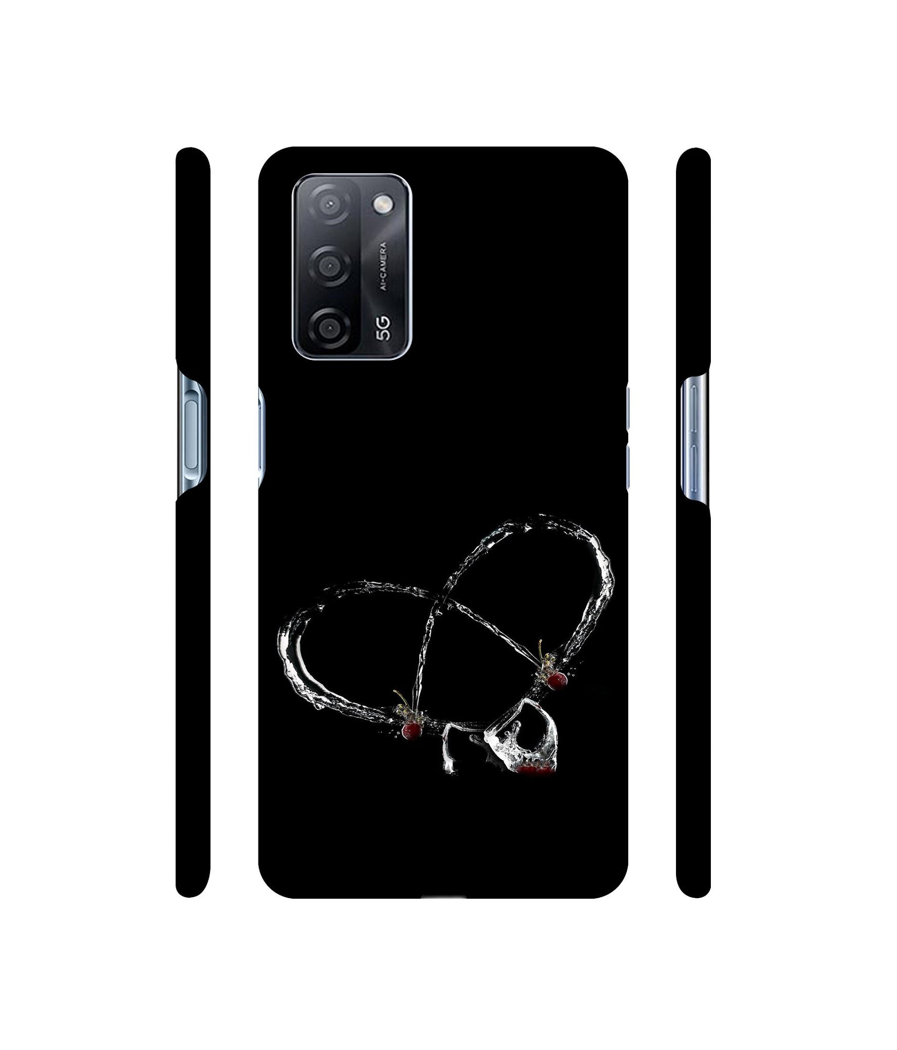 Heart Wine Designer Hard Back Cover for Oppo A53s 5G