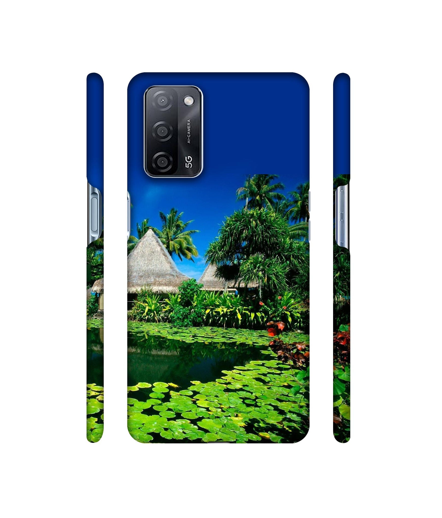Tropics Water Designer Hard Back Cover for Oppo A53s 5G