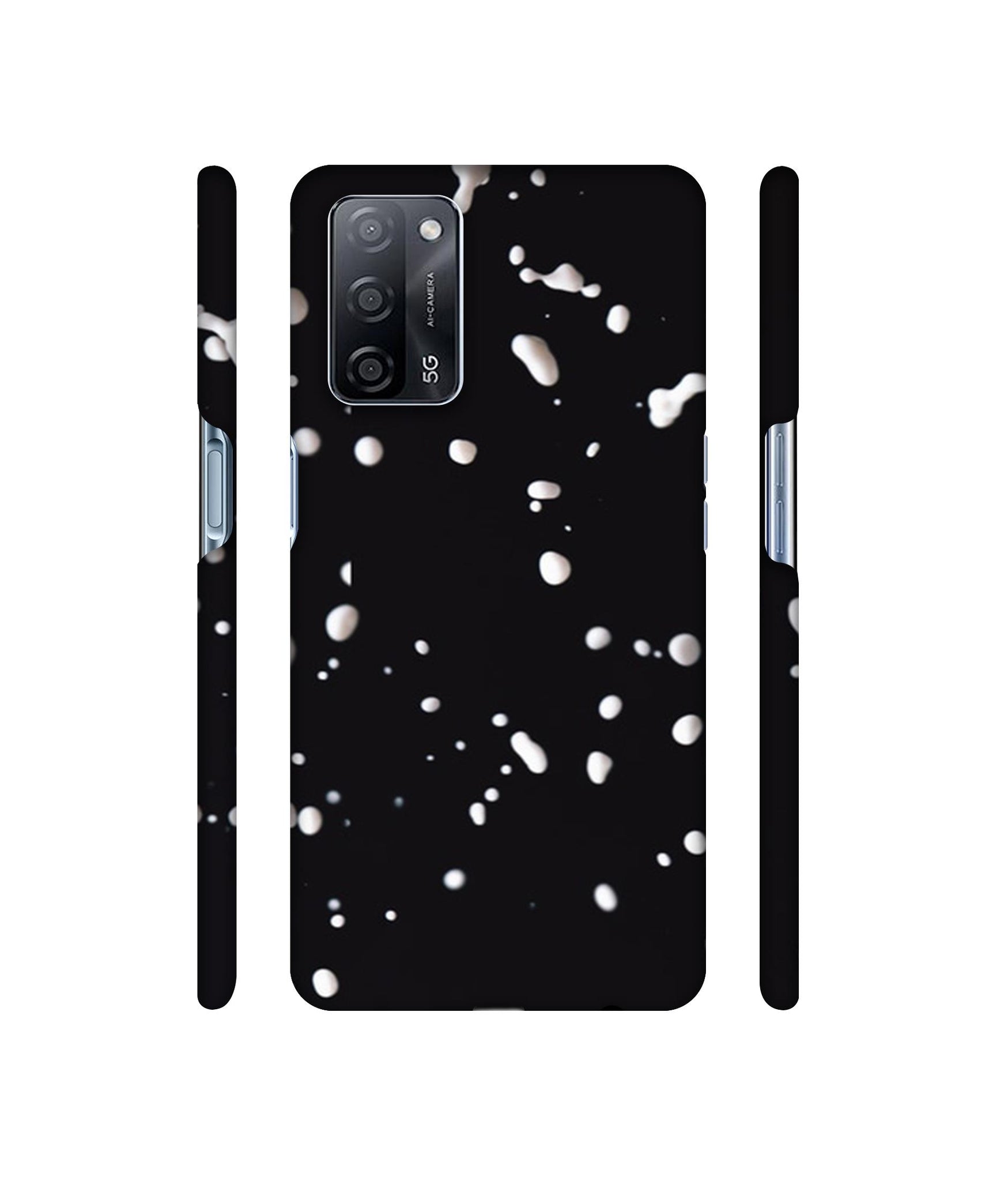 Milk Splash Designer Hard Back Cover for Oppo A53s 5G