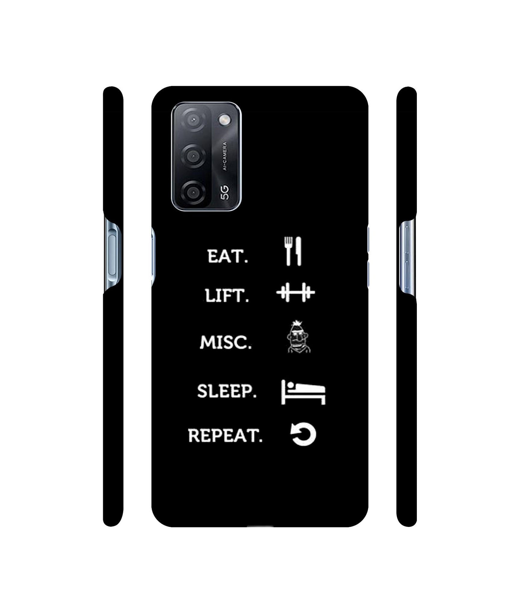 Life Tool Quote Designer Hard Back Cover for Oppo A53s 5G