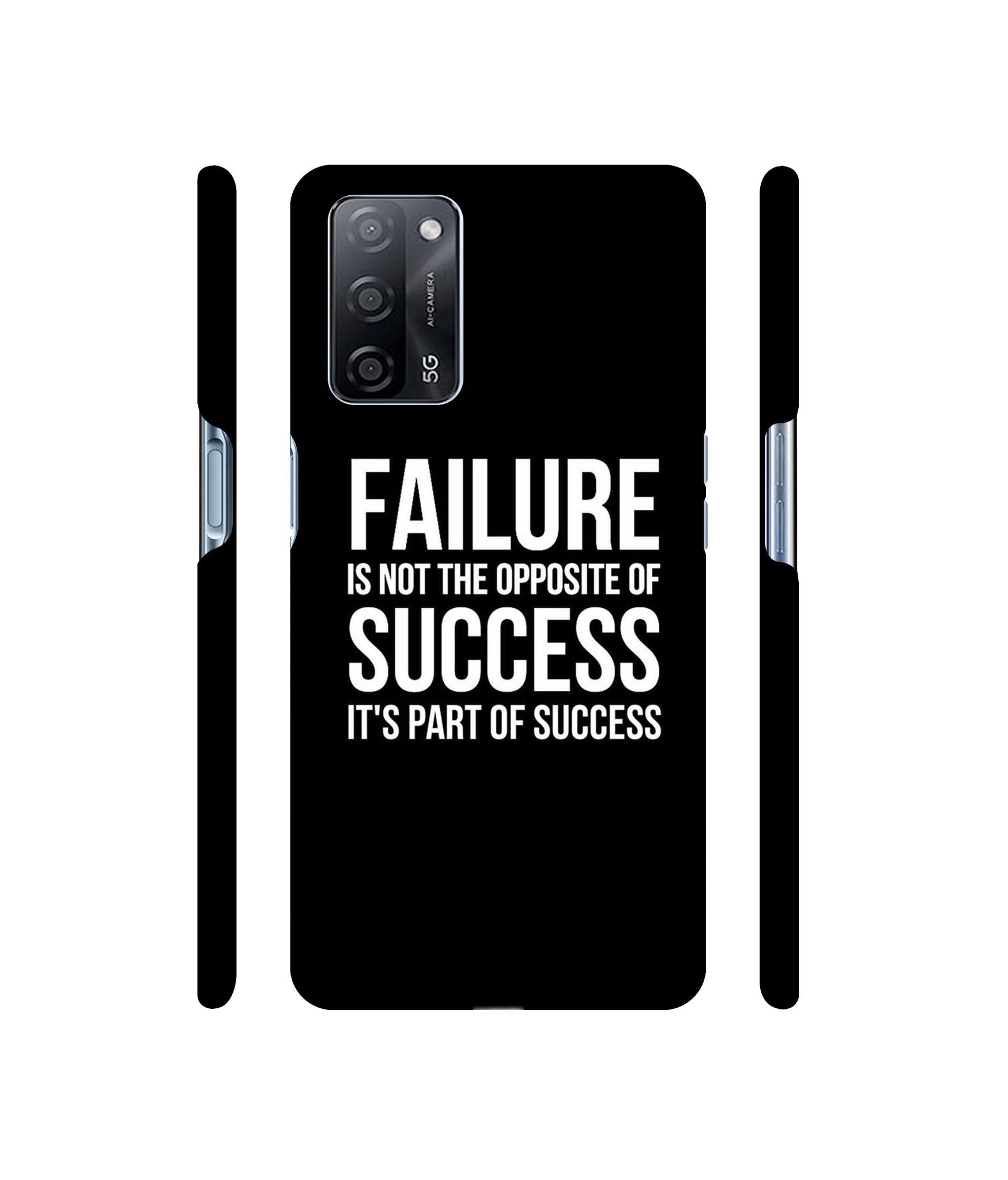 Motivational Quote Designer Hard Back Cover for Oppo A53s 5G
