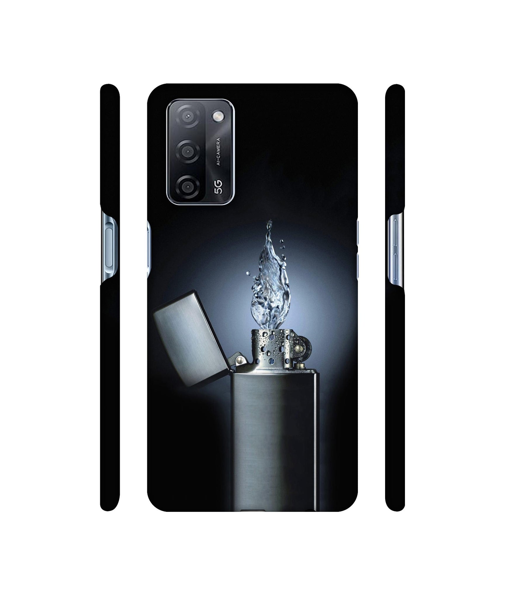 Water Lighter Designer Hard Back Cover for Oppo A53s 5G