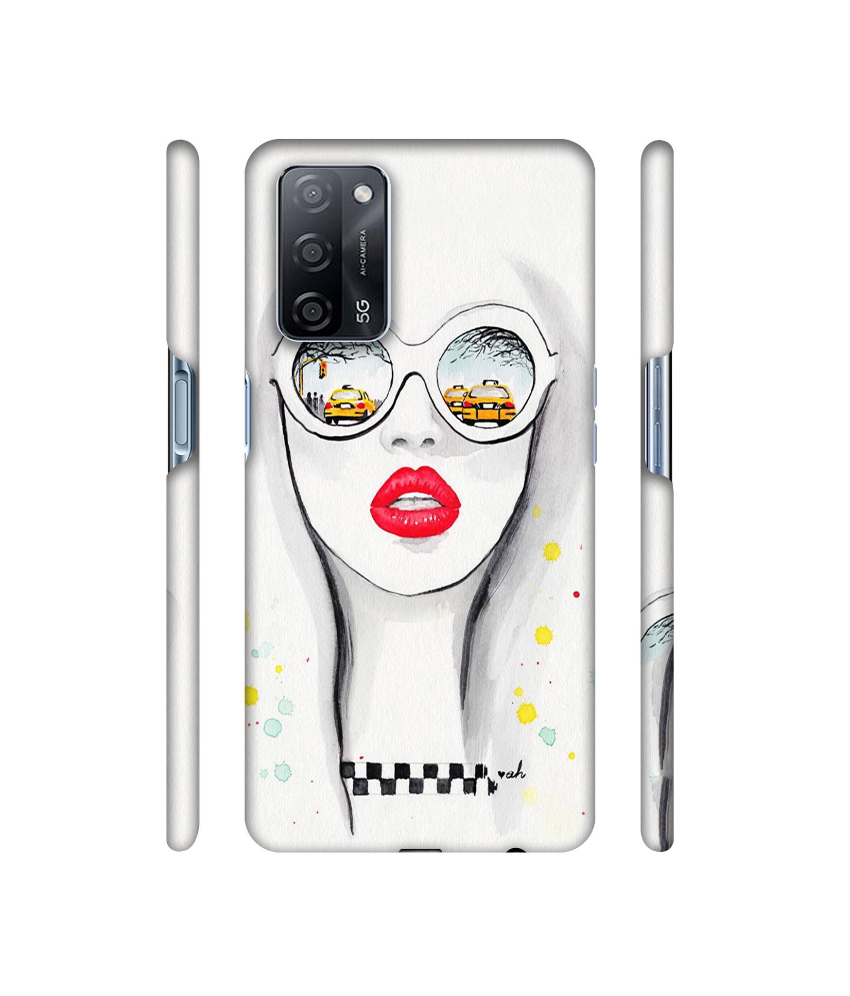 Girl Designer Hard Back Cover for Oppo A53s 5G