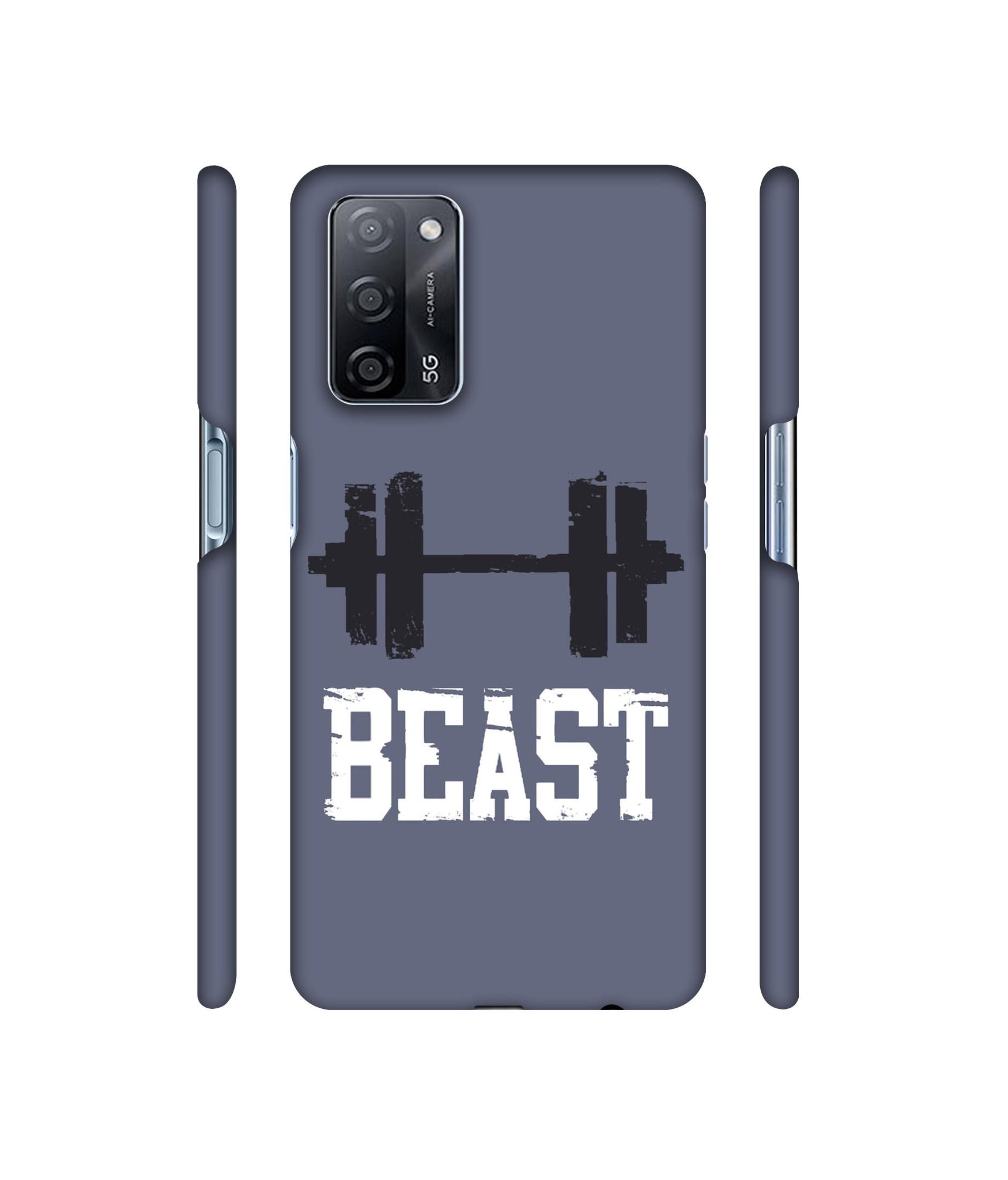 Beast Gym Designer Hard Back Cover for Oppo A53s 5G