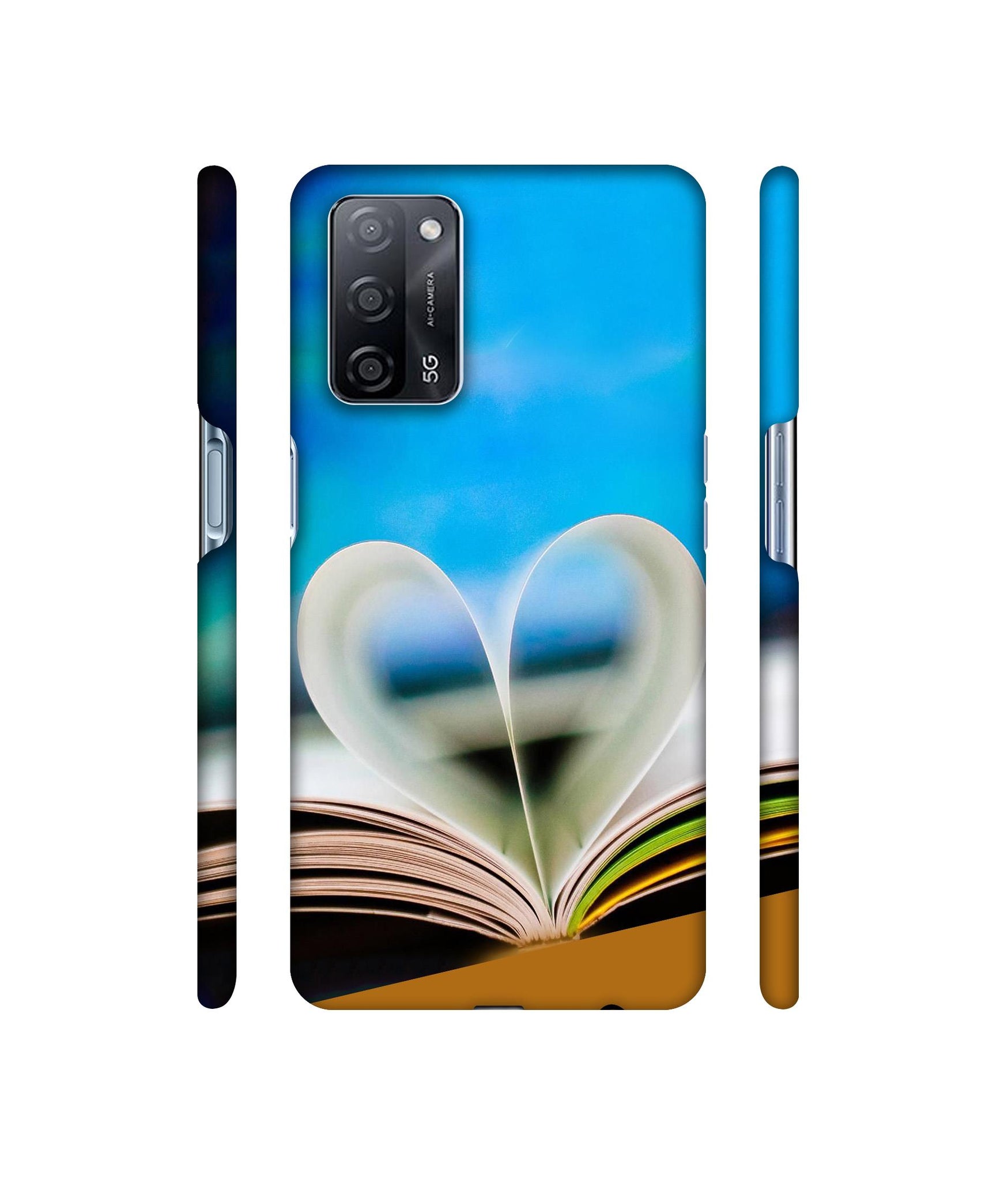 Love Book Designer Hard Back Cover for Oppo A53s 5G