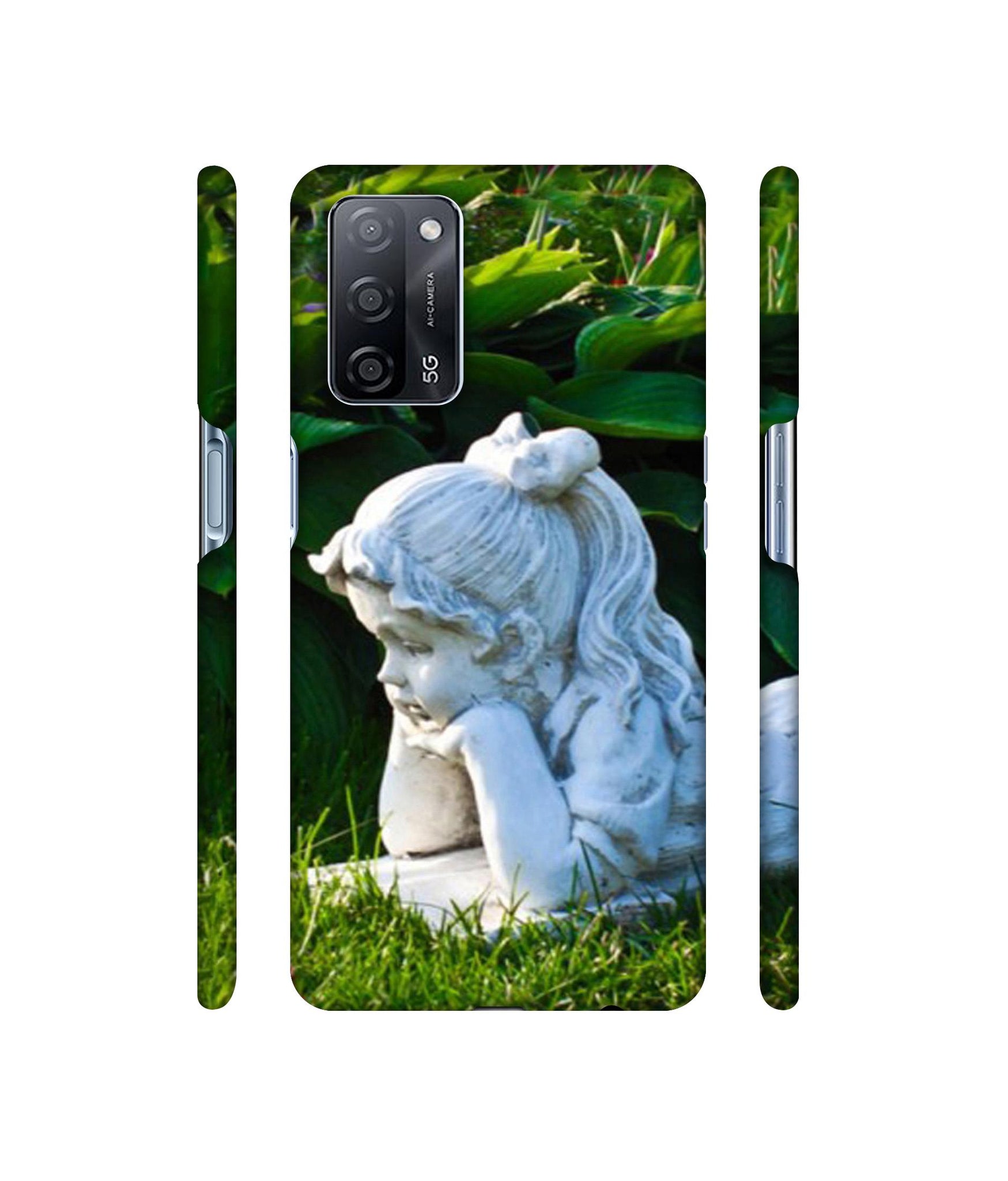 Statue of Girl Designer Hard Back Cover for Oppo A53s 5G