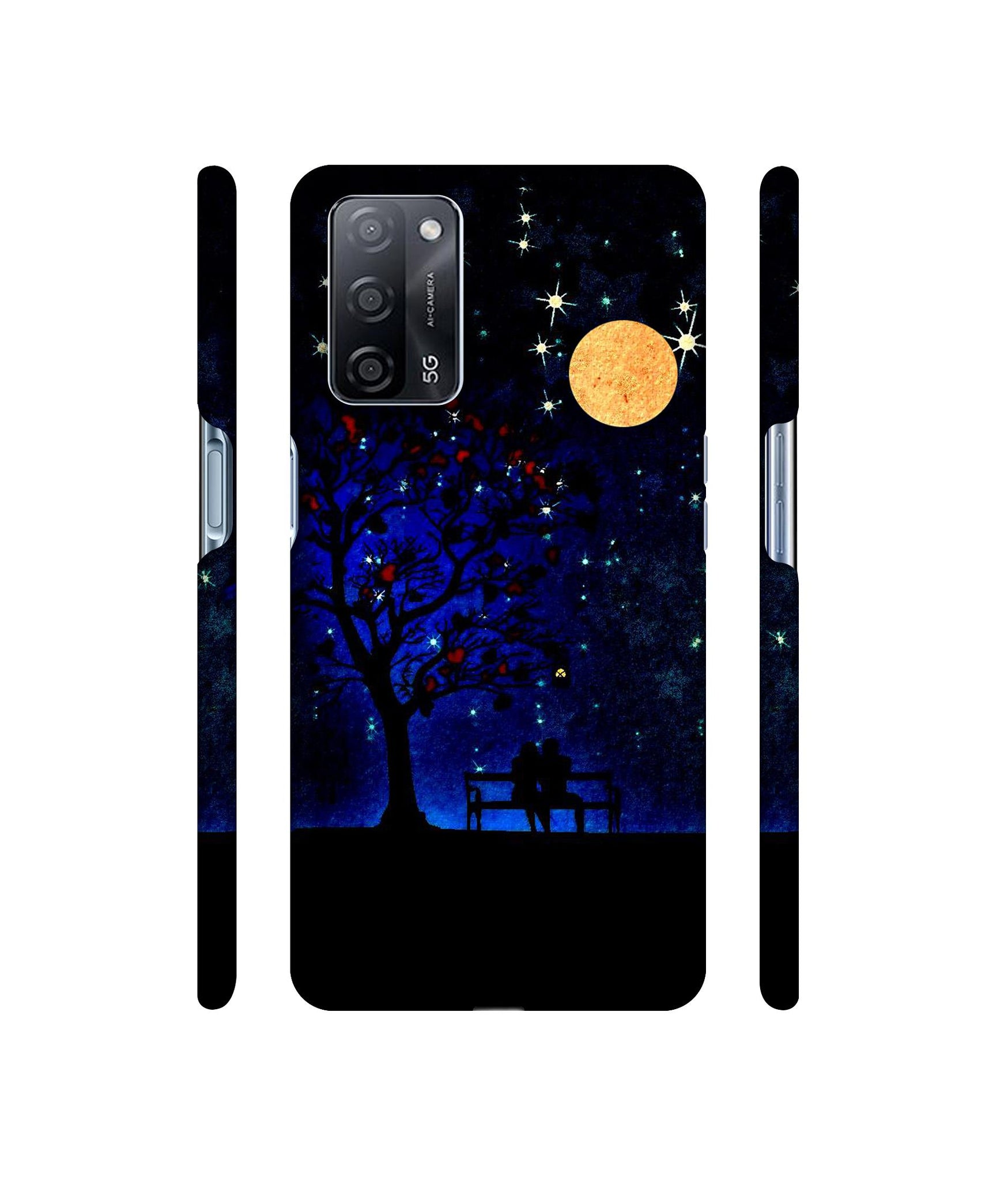 Blue Sky Designer Hard Back Cover for Oppo A53s 5G