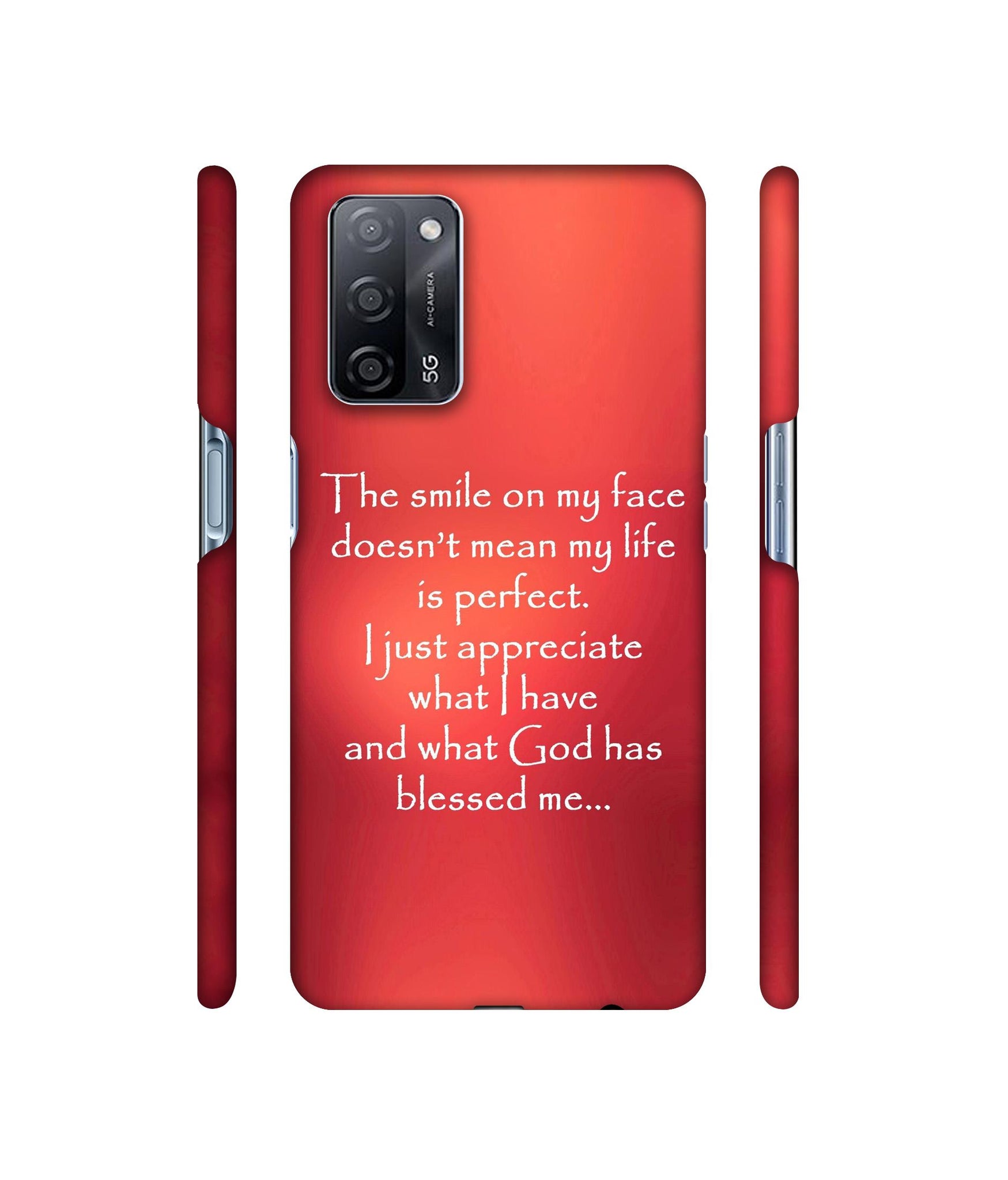 Quotes On Life Designer Hard Back Cover for Oppo A53s 5G