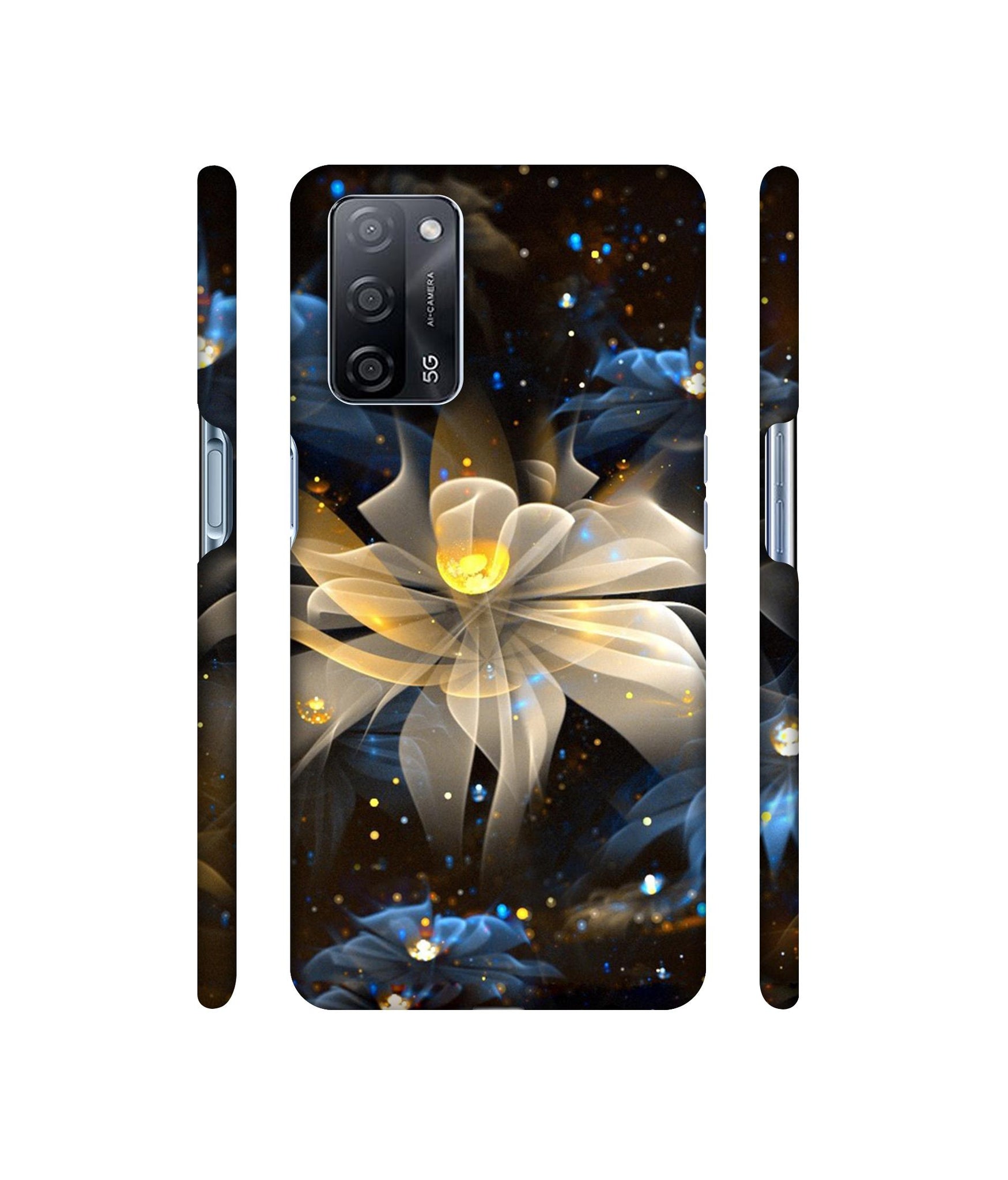 Art Flower Designer Hard Back Cover for Oppo A53s 5G