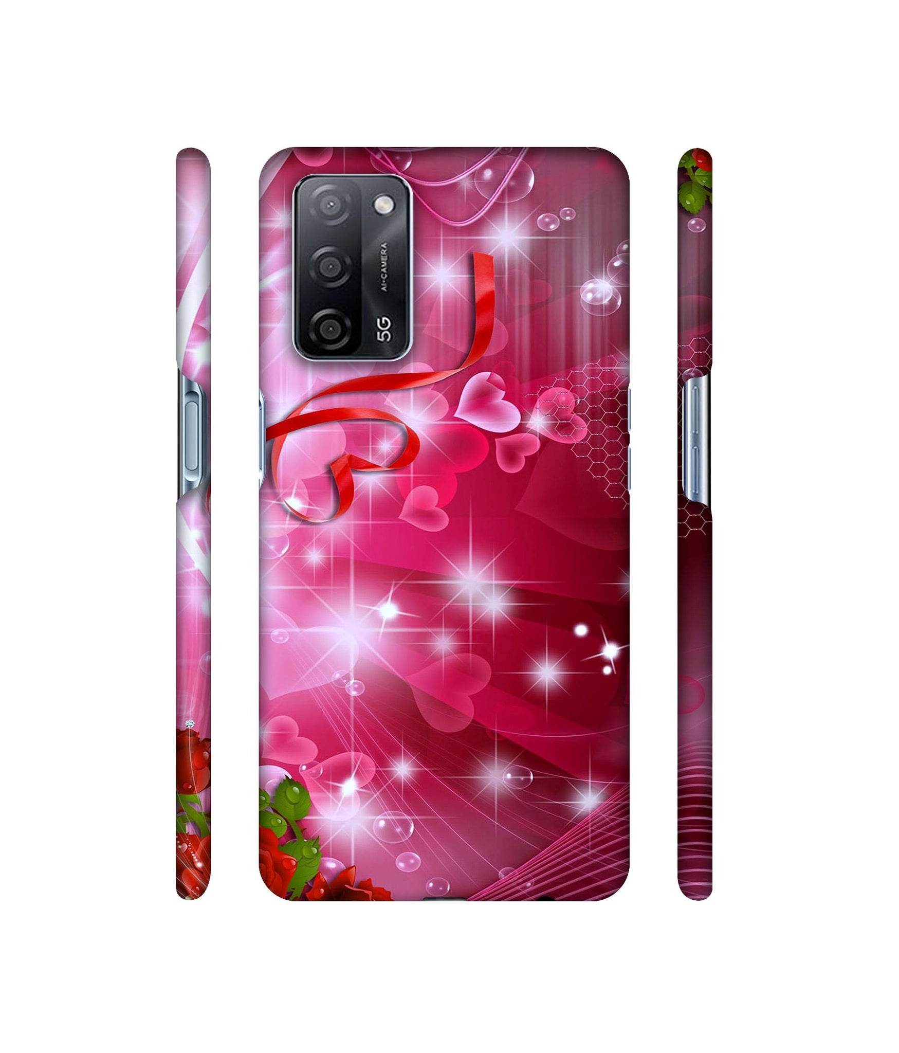 Love Designer Hard Back Cover for Oppo A53s 5G