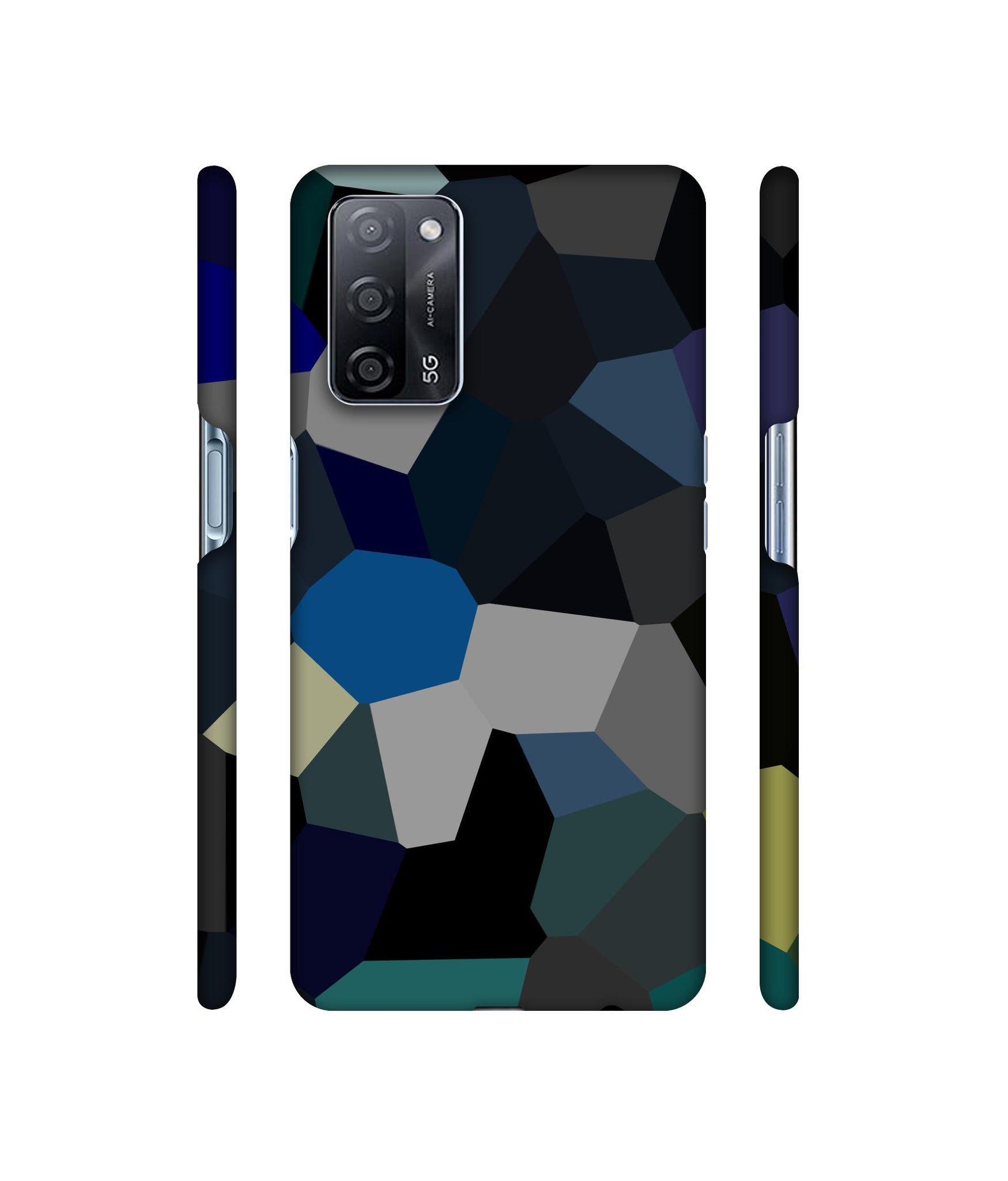 Mathematical Shape Designer Hard Back Cover for Oppo A53s 5G