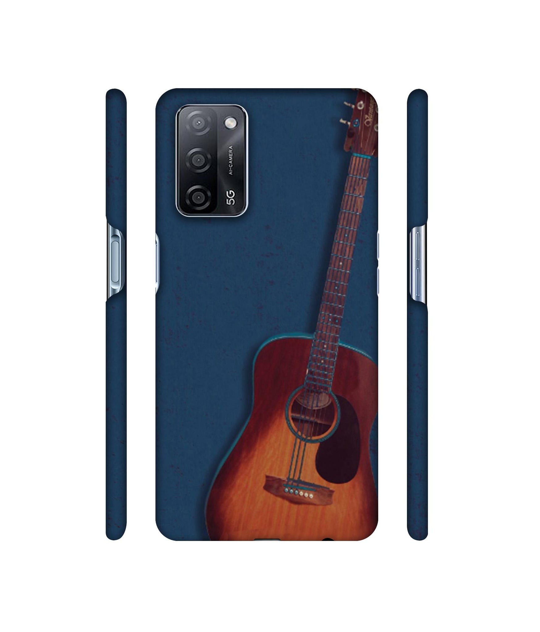 Guitar Designer Hard Back Cover for Oppo A53s 5G