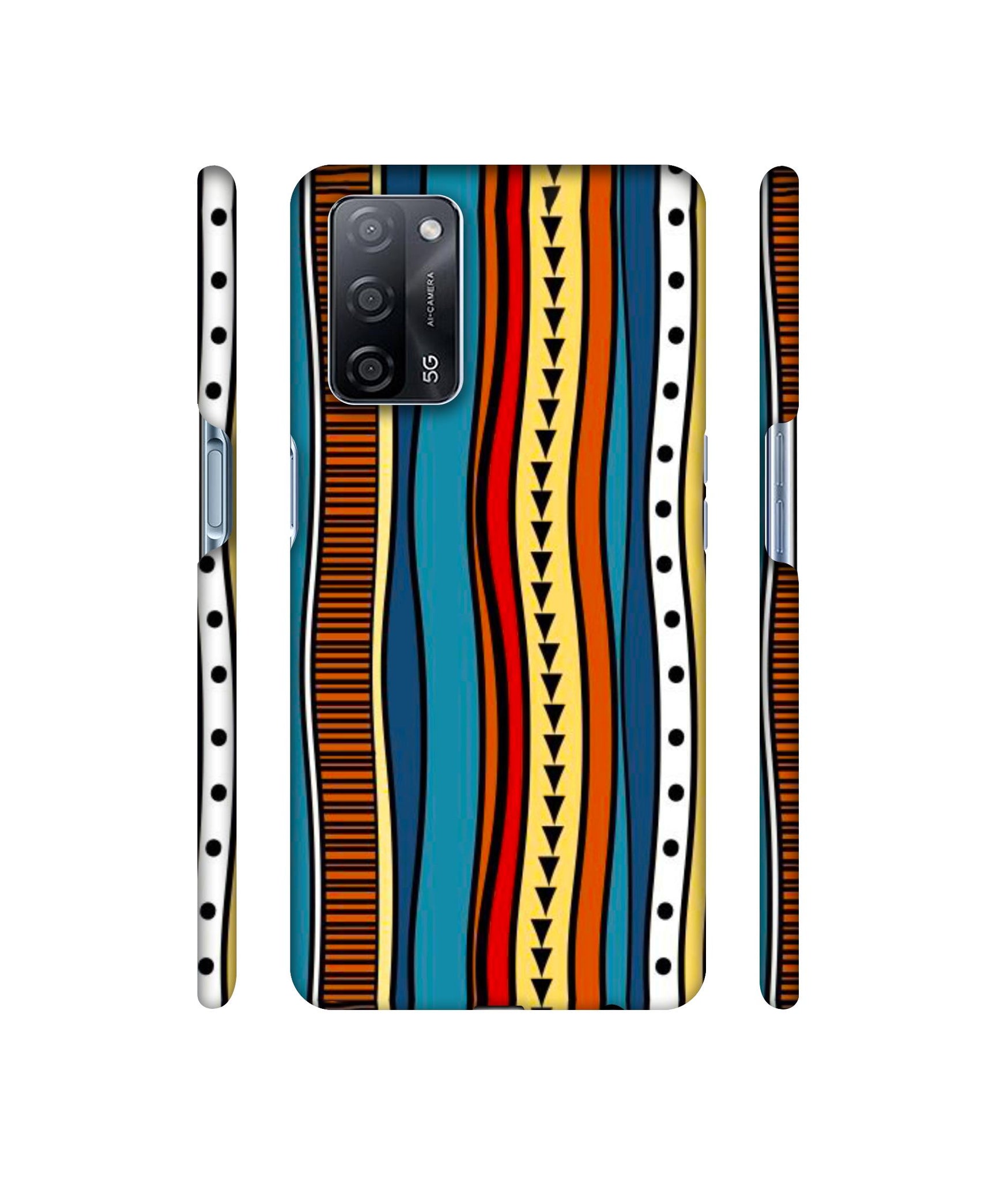 Rangoli Folk Art Designer Hard Back Cover for Oppo A53s 5G