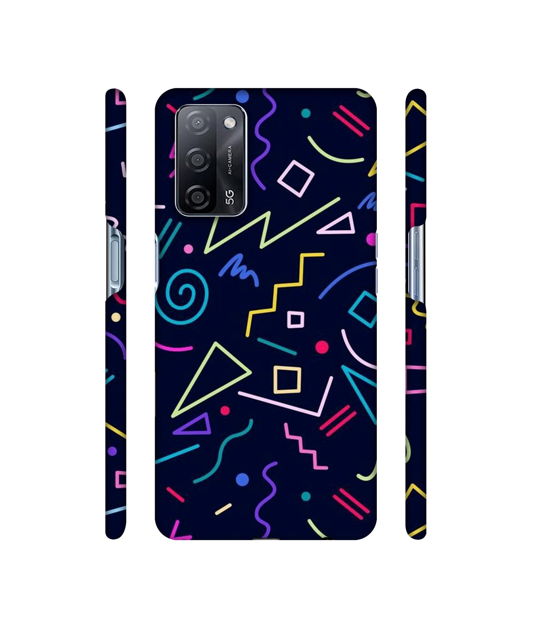 Sings Illustrator Designer Hard Back Cover for Oppo A53s 5G