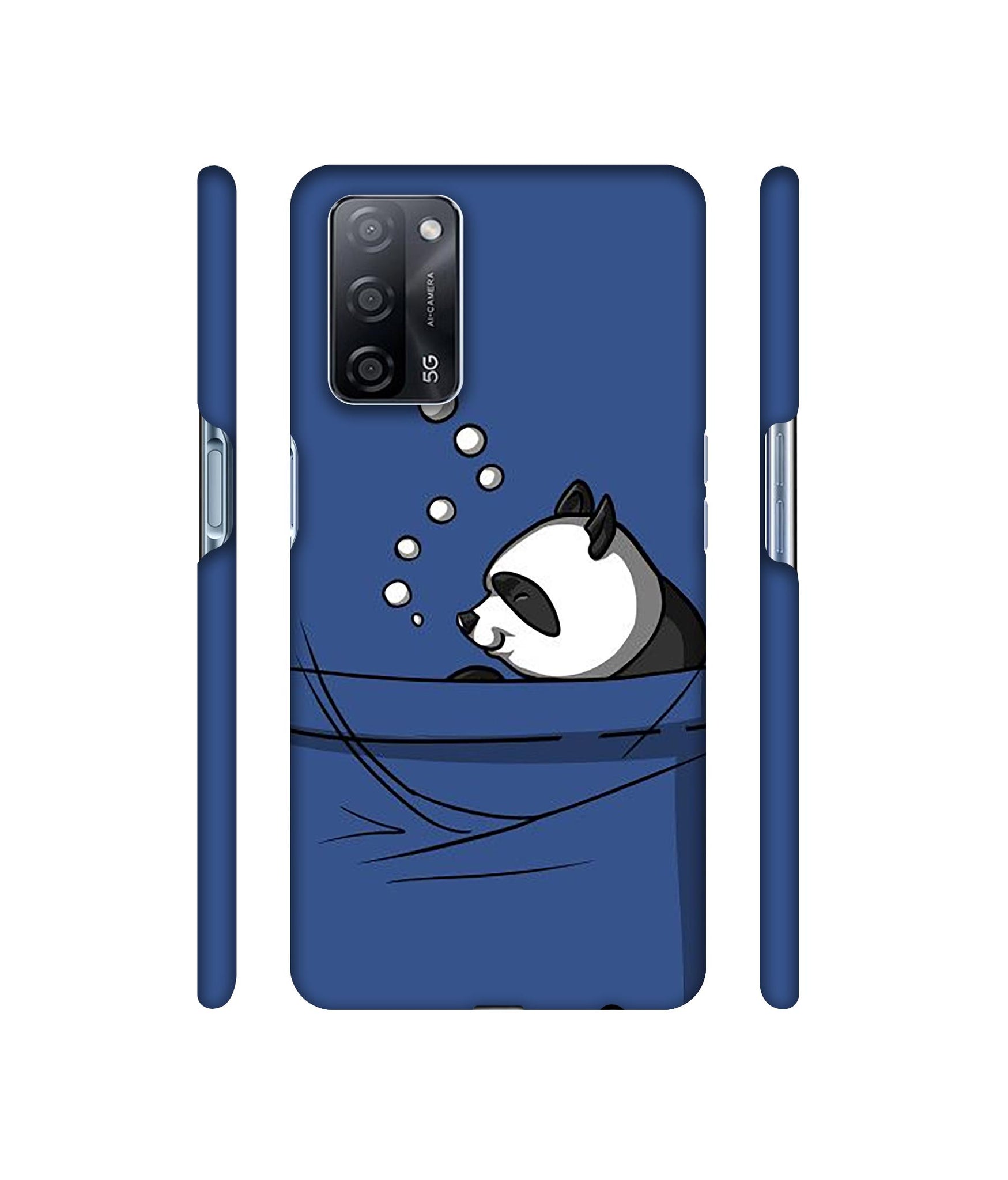 Lasy Panda Designer Hard Back Cover for Oppo A53s 5G