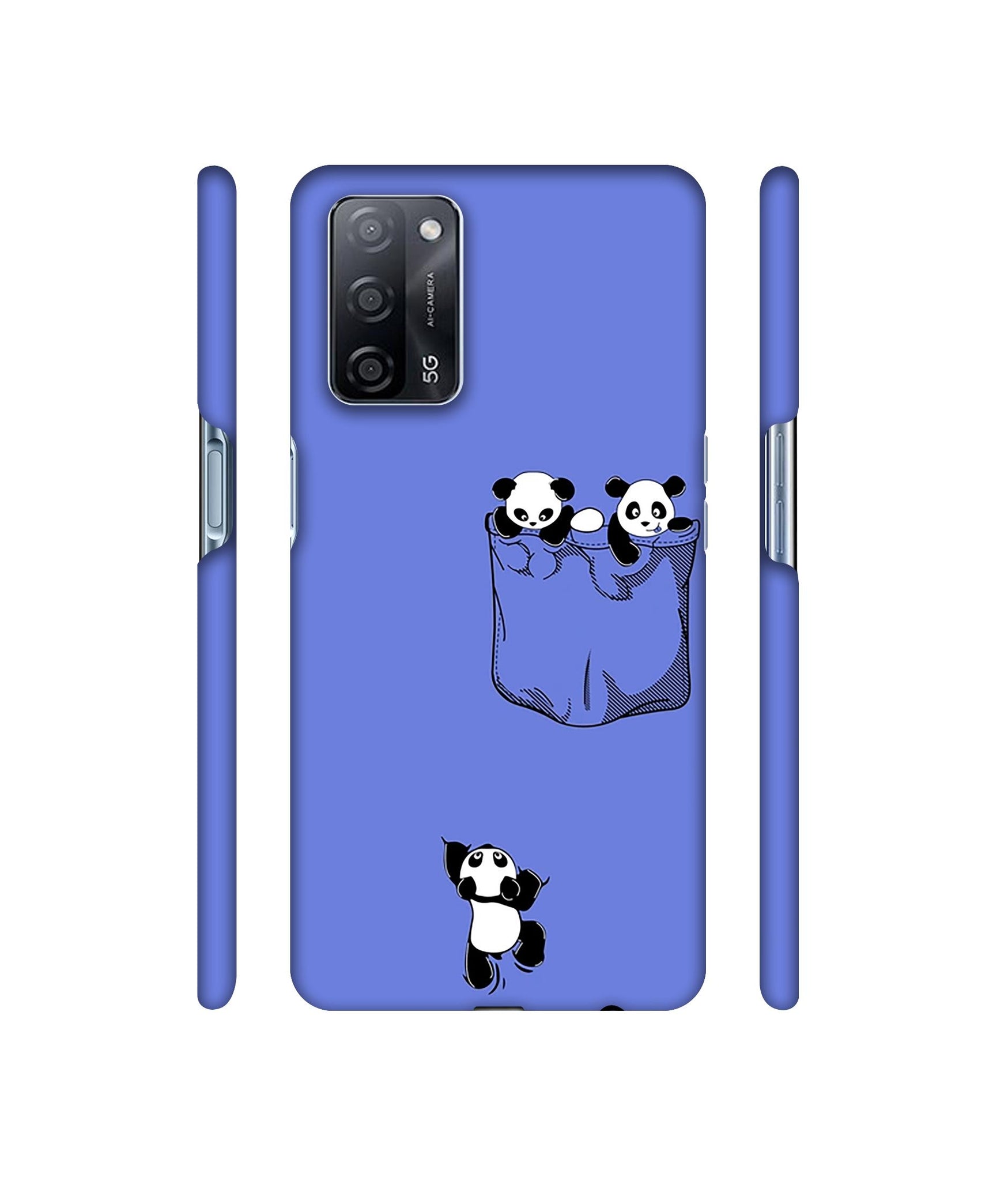 Poket Panda Designer Hard Back Cover for Oppo A53s 5G