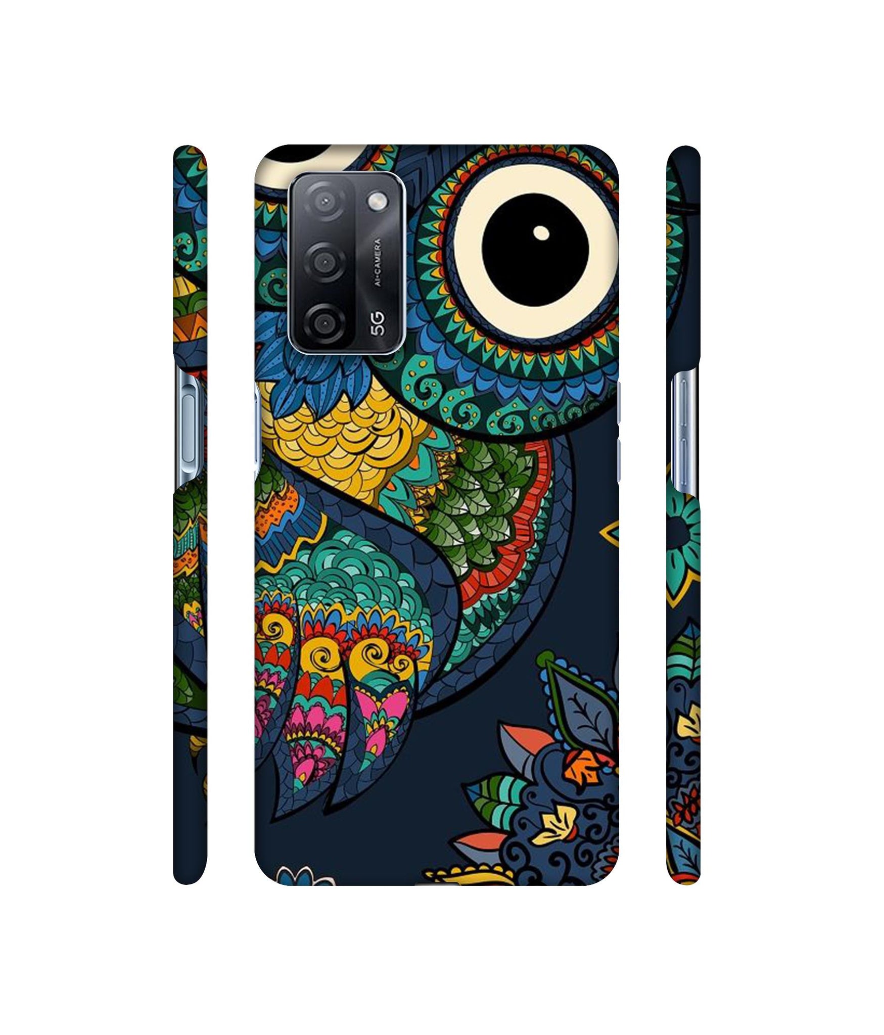 Owl Designer Hard Back Cover for Oppo A53s 5G