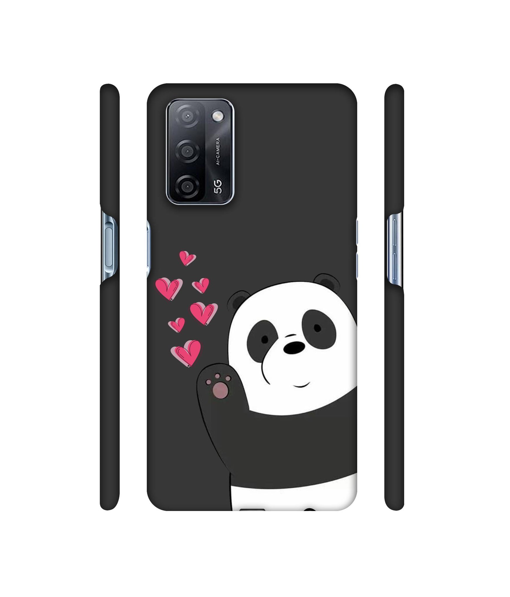 Love Panda Designer Hard Back Cover for Oppo A53s 5G
