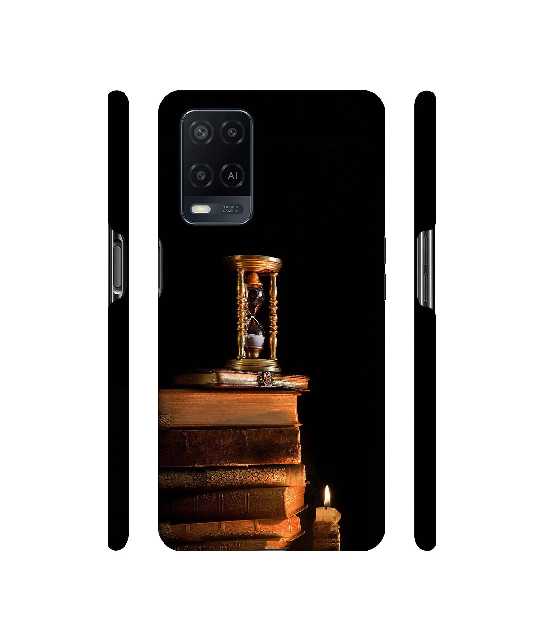 Magic Candles Books Designer Hard Back Cover for Oppo A54 4G