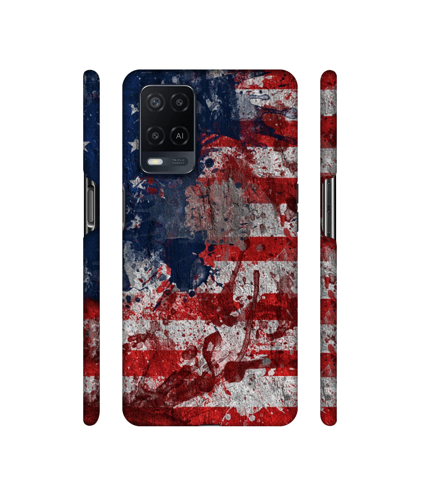 Painting American Designer Hard Back Cover for Oppo A54 4G