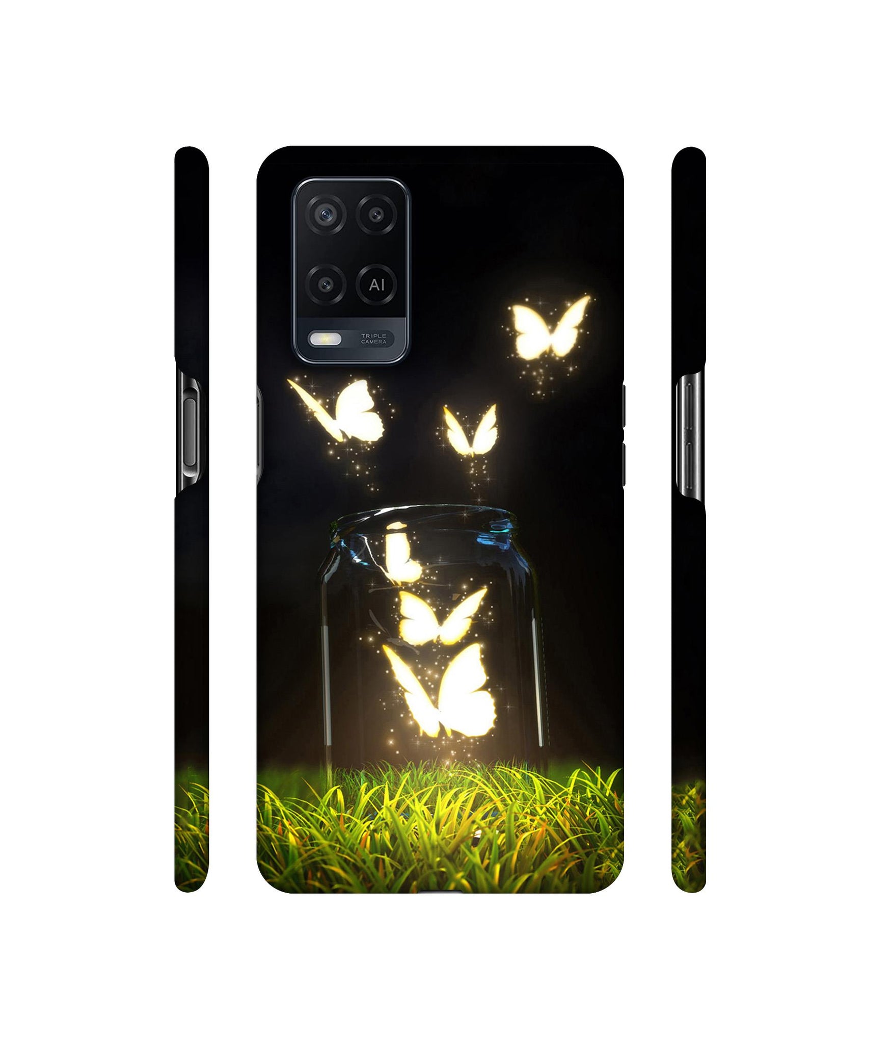 Butterfly Designer Hard Back Cover for Oppo A54 4G