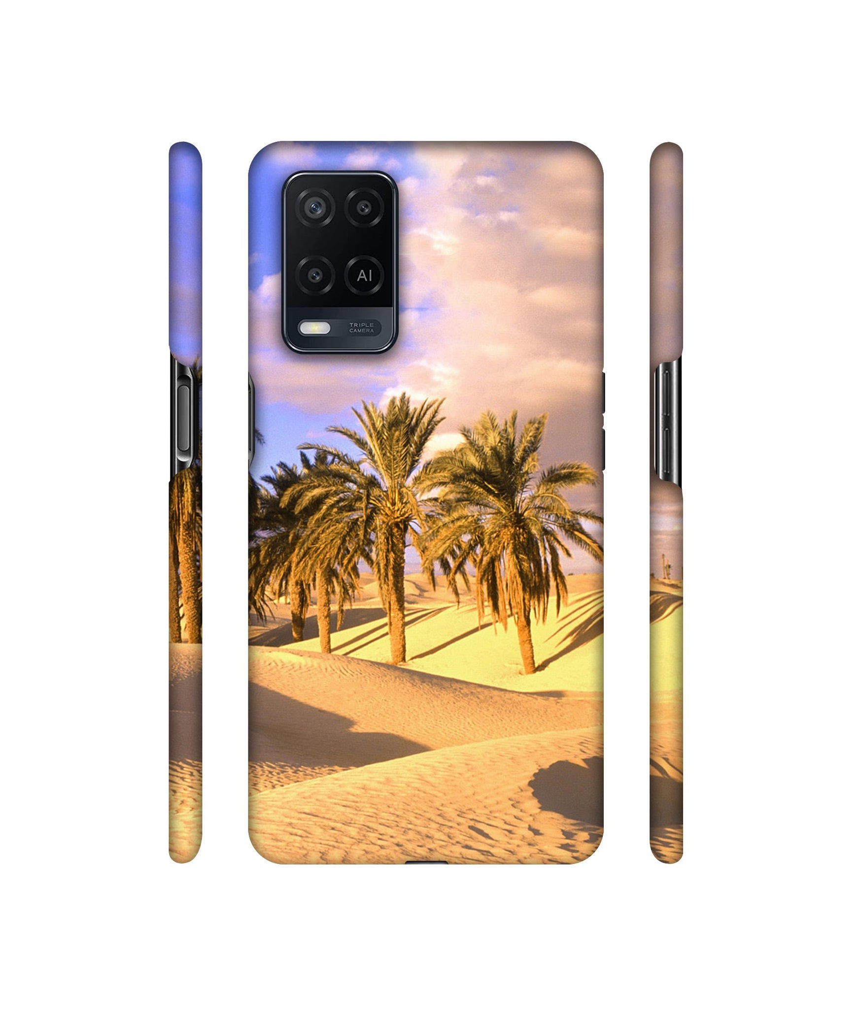 Cat Heart Tail Designer Hard Back Cover for Oppo A54 4G