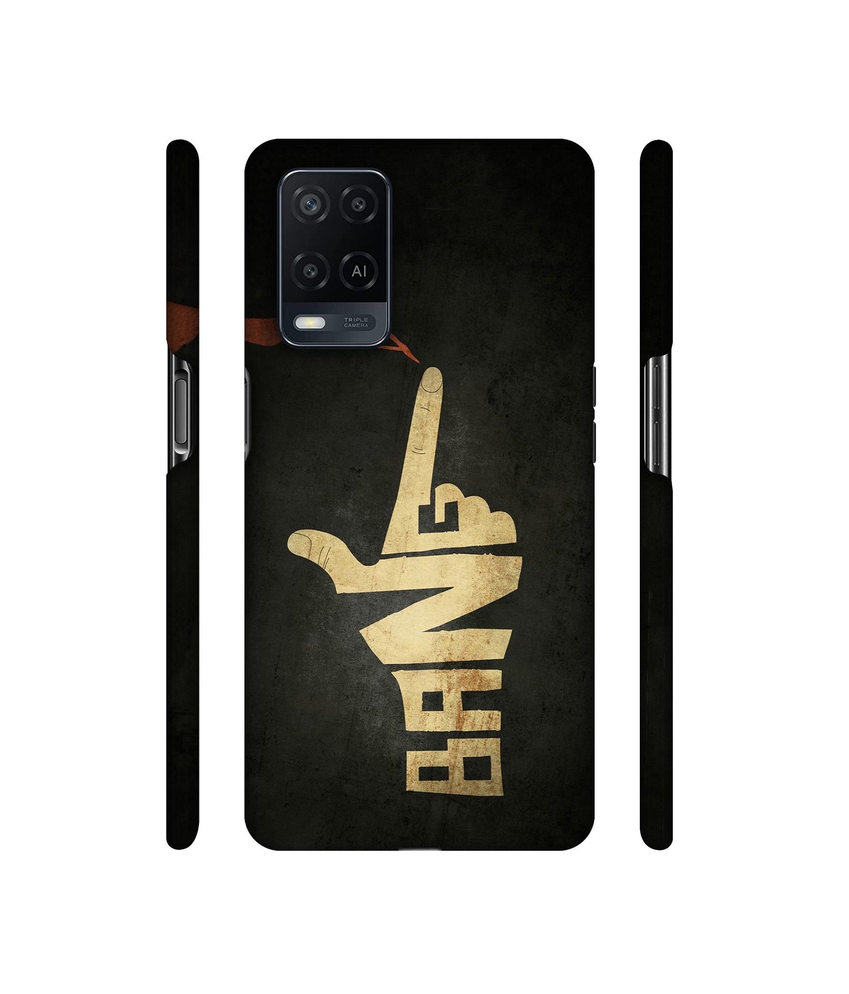 Pointing Designer Hard Back Cover for Oppo A54 4G
