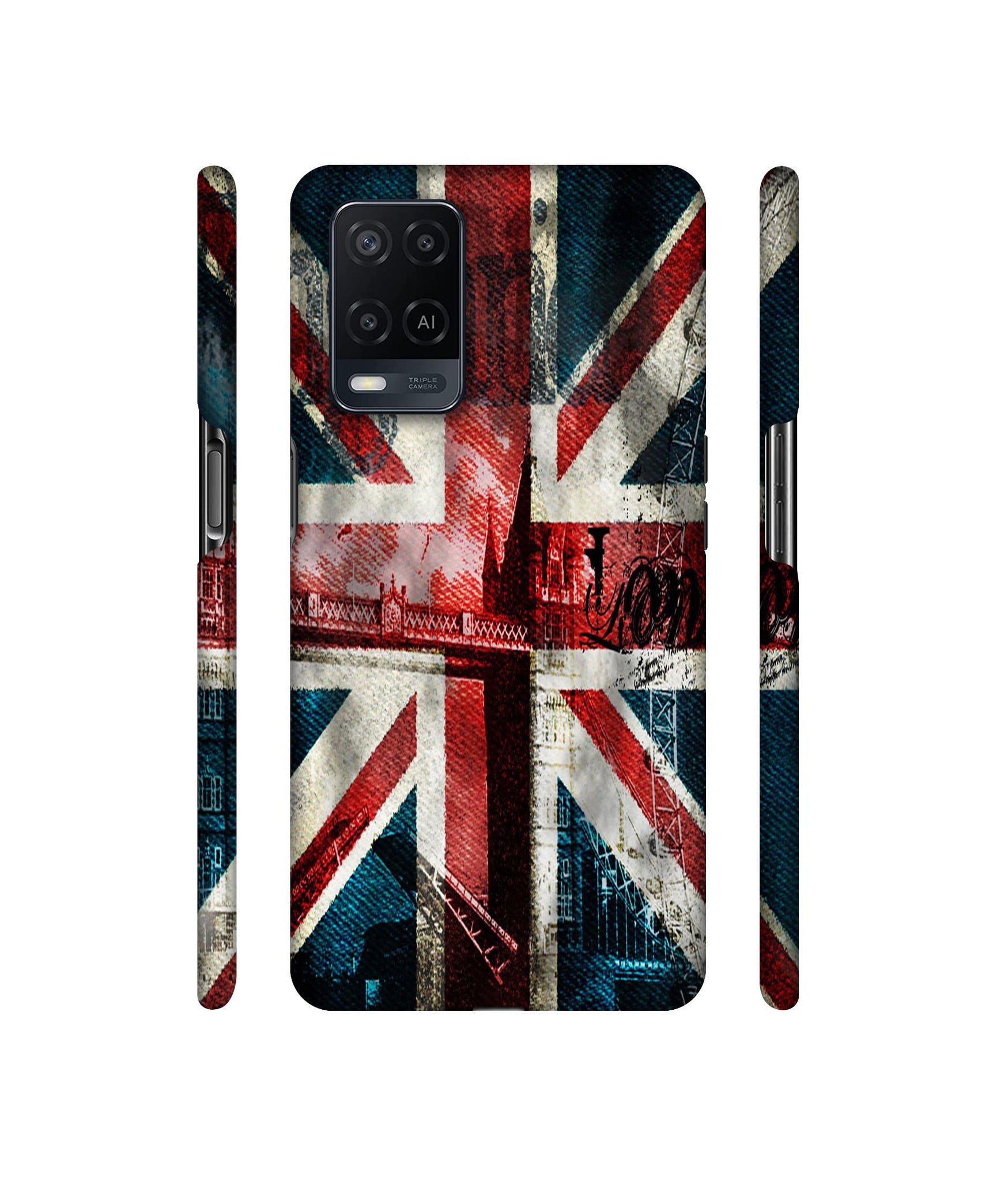 London Flag wallpaper Designer Hard Back Cover for Oppo A54 4G