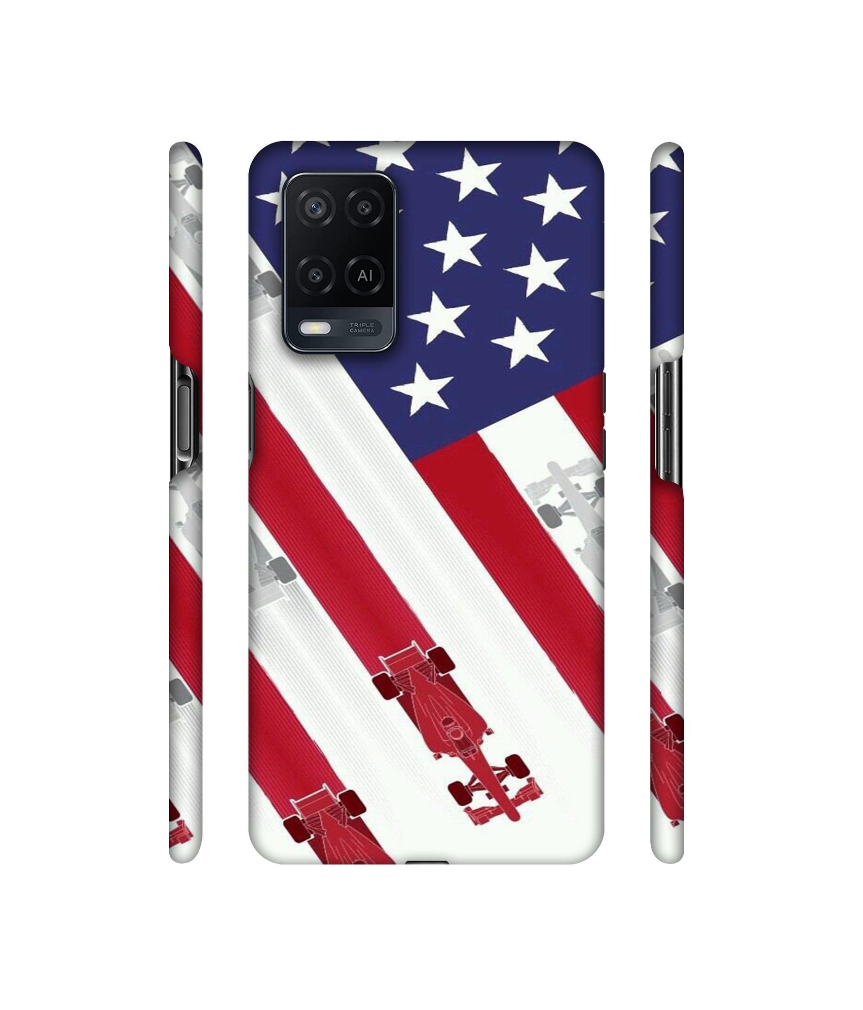 Ferrari On the Zoom Print Designer Hard Back Cover for Oppo A54 4G