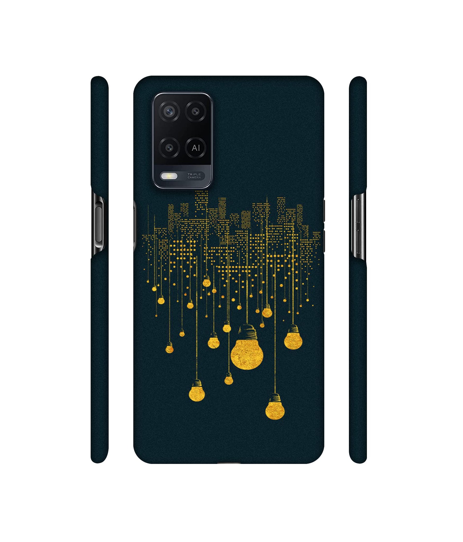 City Light Pattern Designer Hard Back Cover for Oppo A54 4G