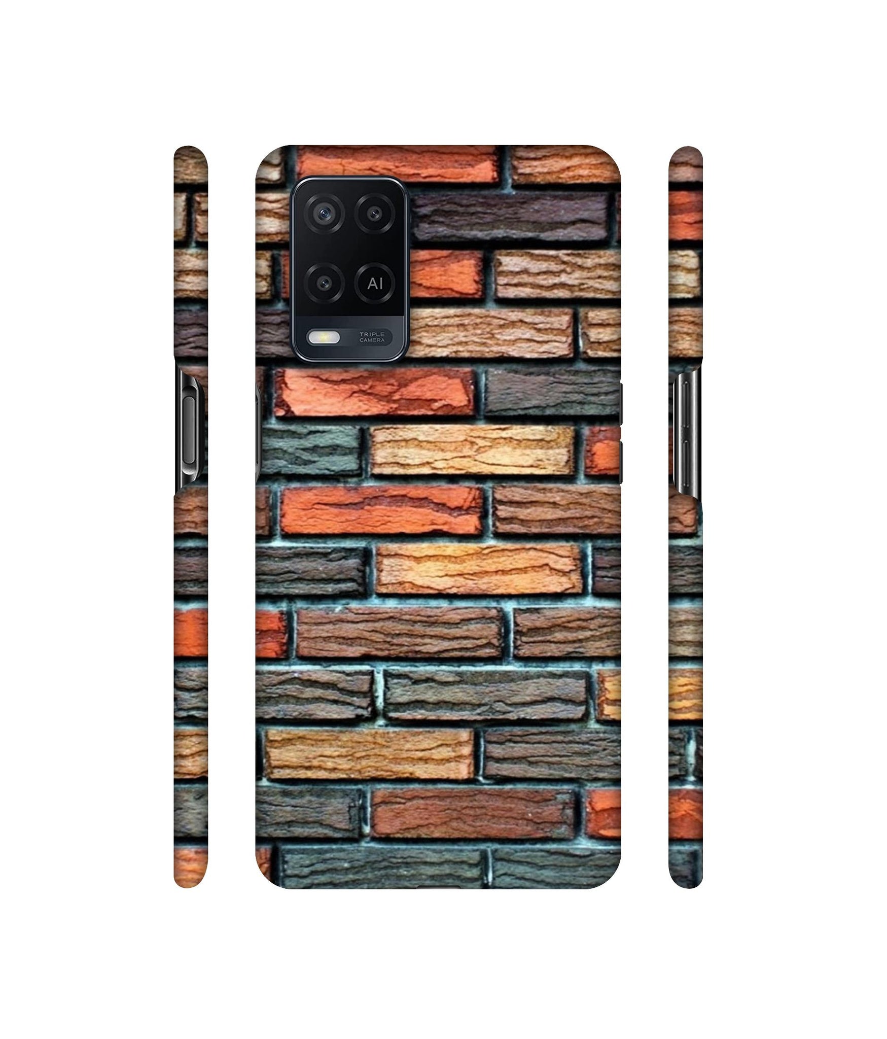 Brick Wall Designer Hard Back Cover for Oppo A54 4G