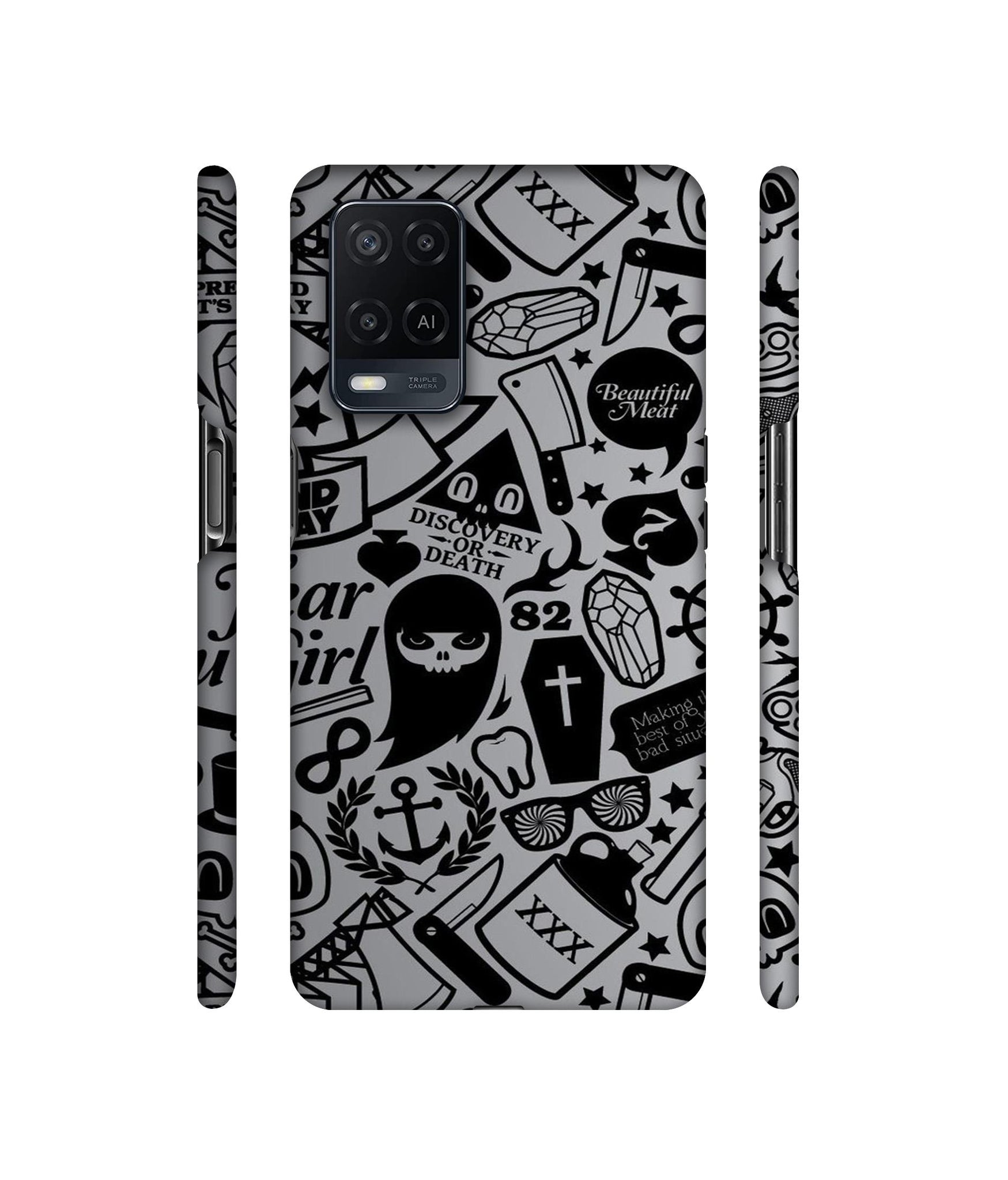 Discover Or Death Designer Hard Back Cover for Oppo A54 4G