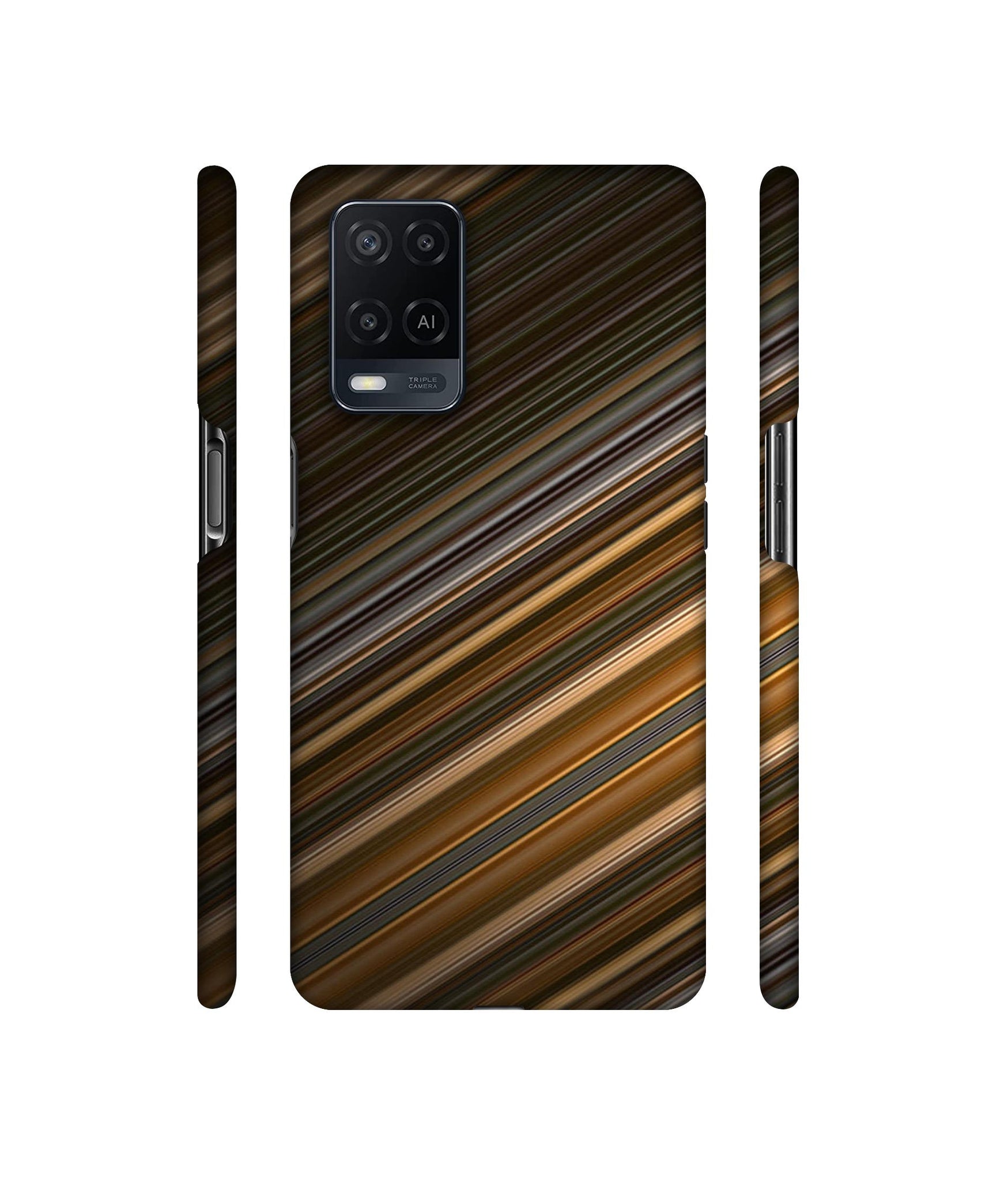 Stripes Designer Hard Back Cover for Oppo A54 4G