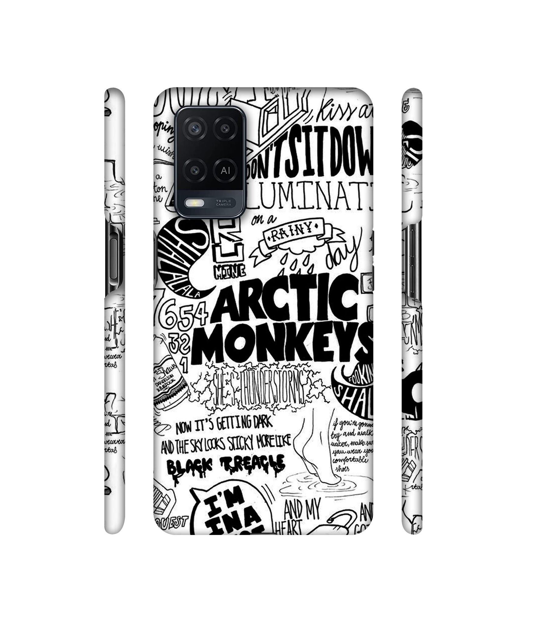 Arctic Monkeys Pattern Designer Hard Back Cover for Oppo A54 4G