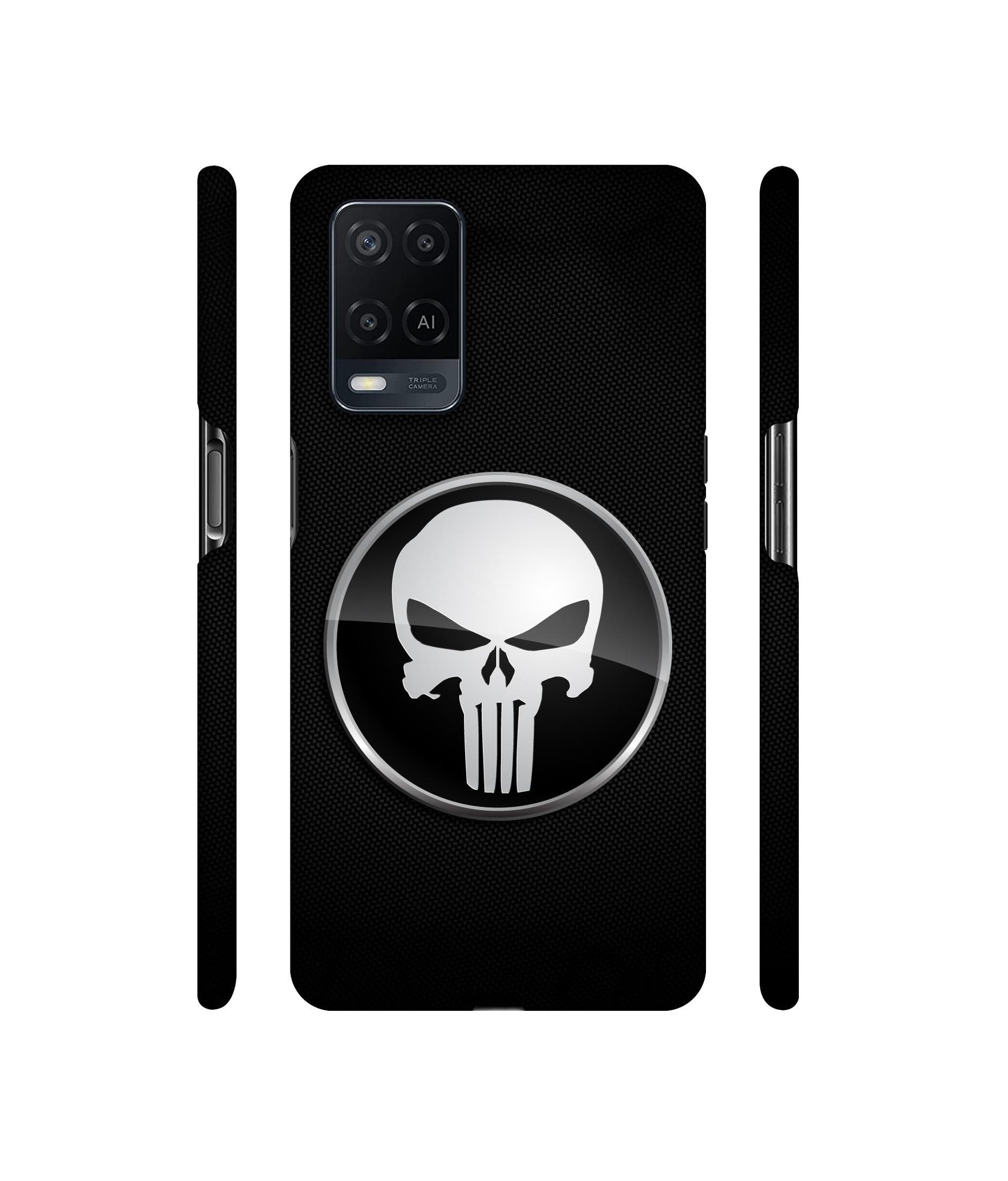 Skull Pattern Designer Hard Back Cover for Oppo A54 4G