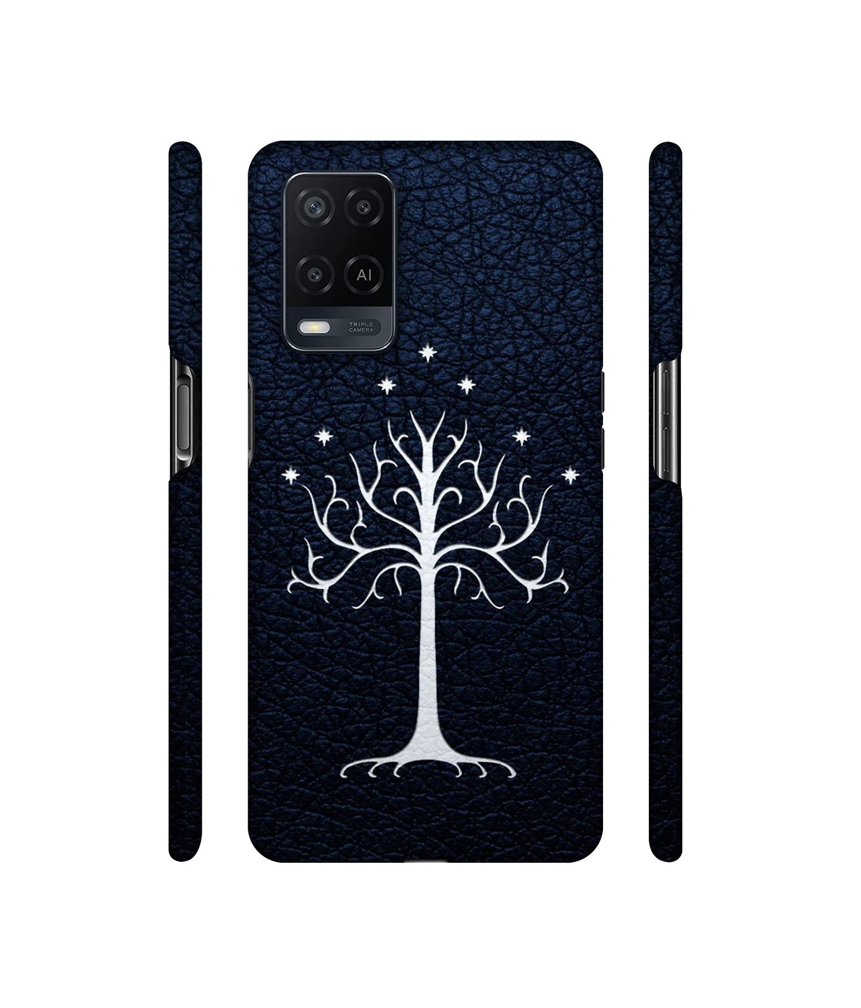 Magic Tree Pattern Designer Hard Back Cover for Oppo A54 4G