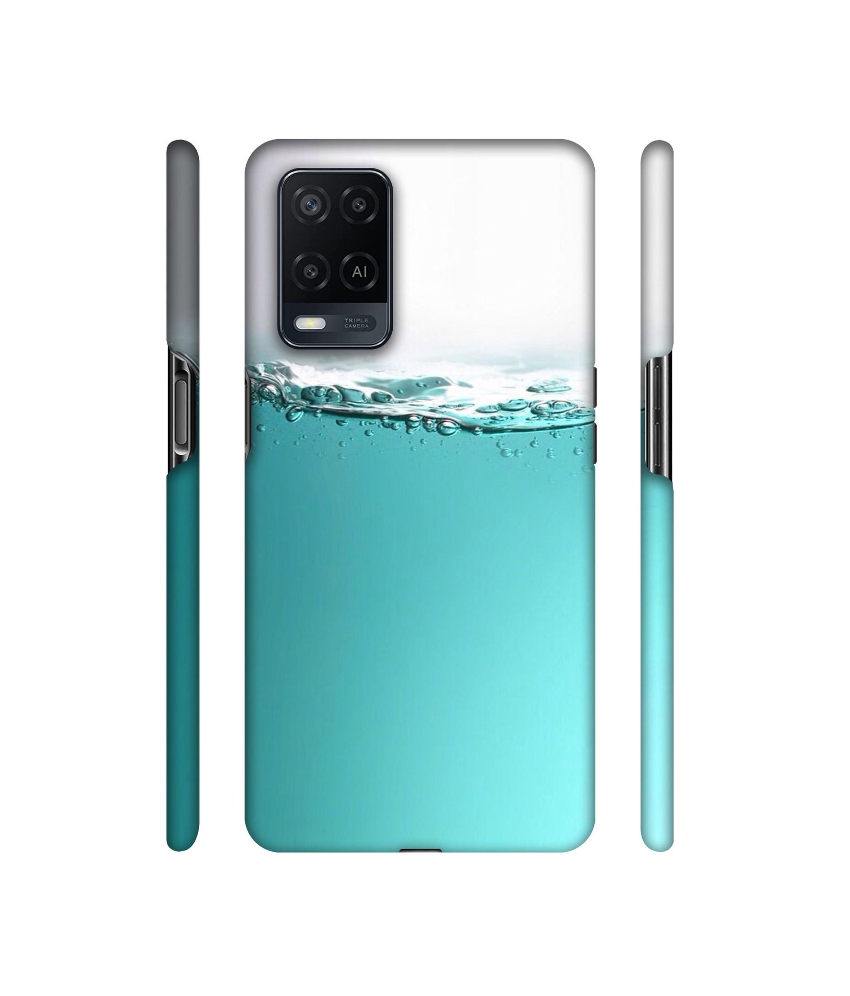 Half Fill Designer Hard Back Cover for Oppo A54 4G
