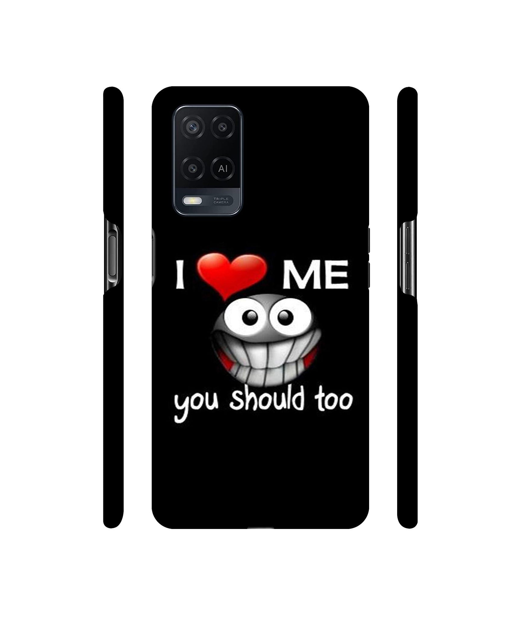 I Love Me Quotes Designer Hard Back Cover for Oppo A54 4G
