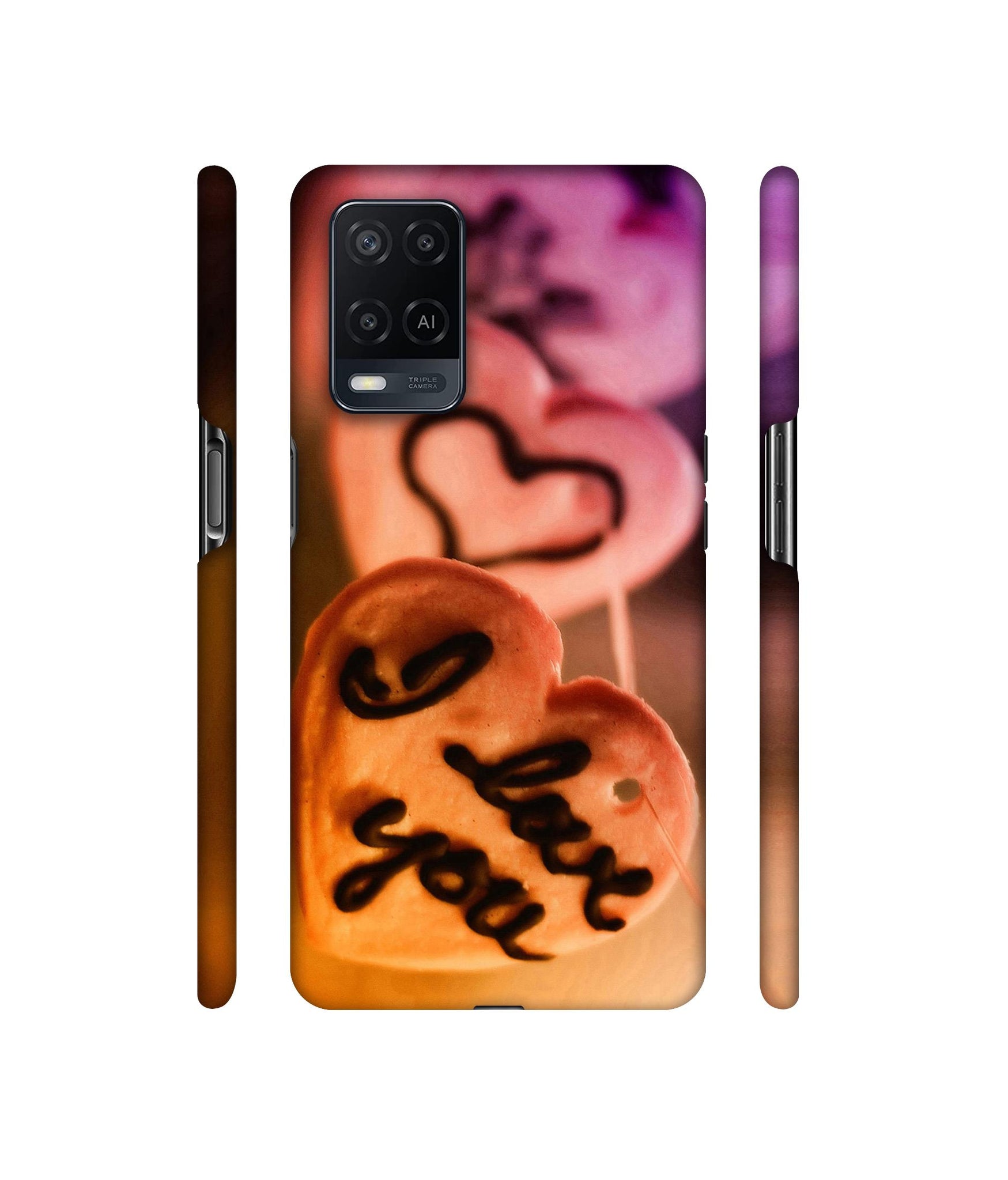 I Love you Designer Hard Back Cover for Oppo A54 4G