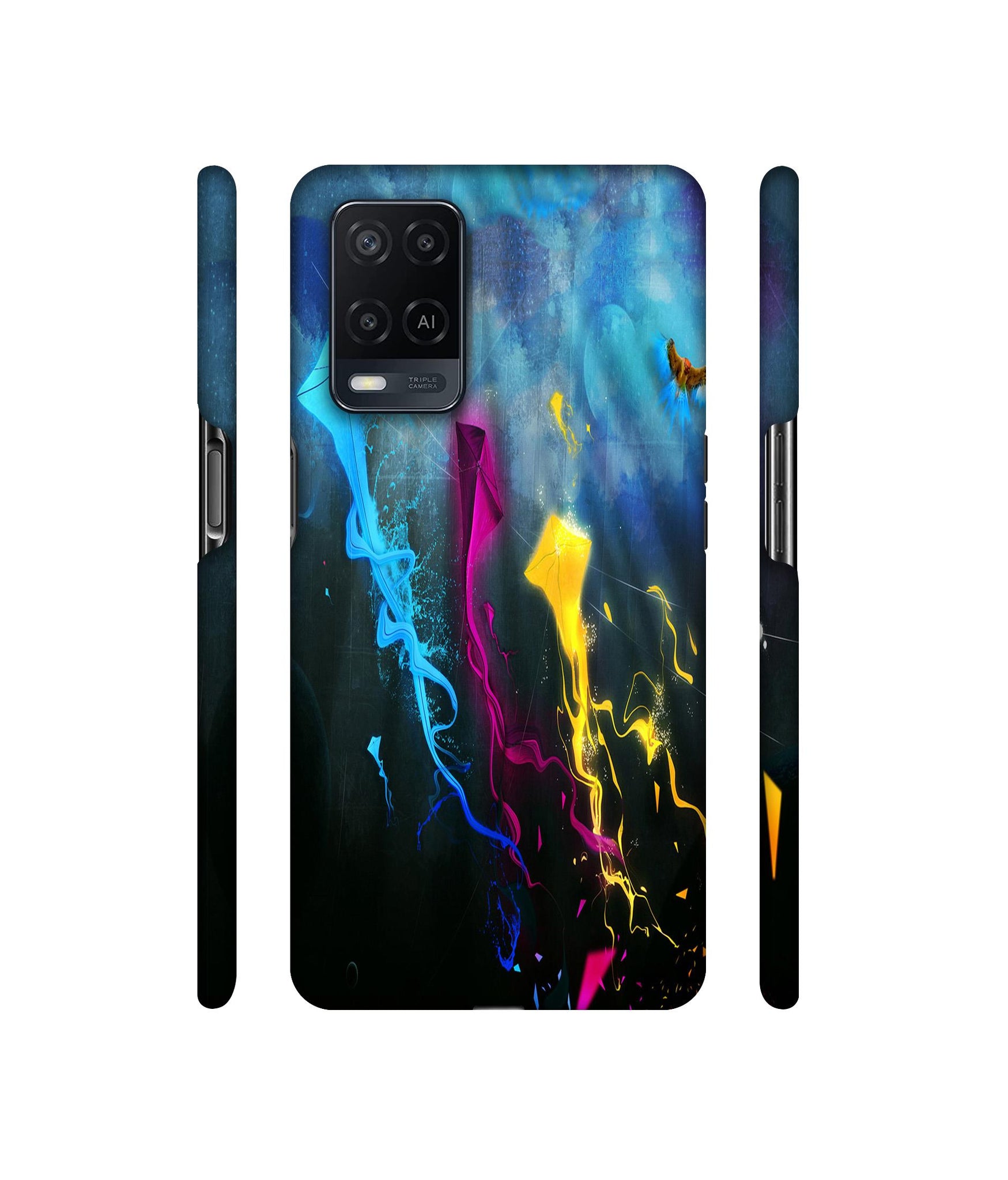 Kites Designer Hard Back Cover for Oppo A54 4G