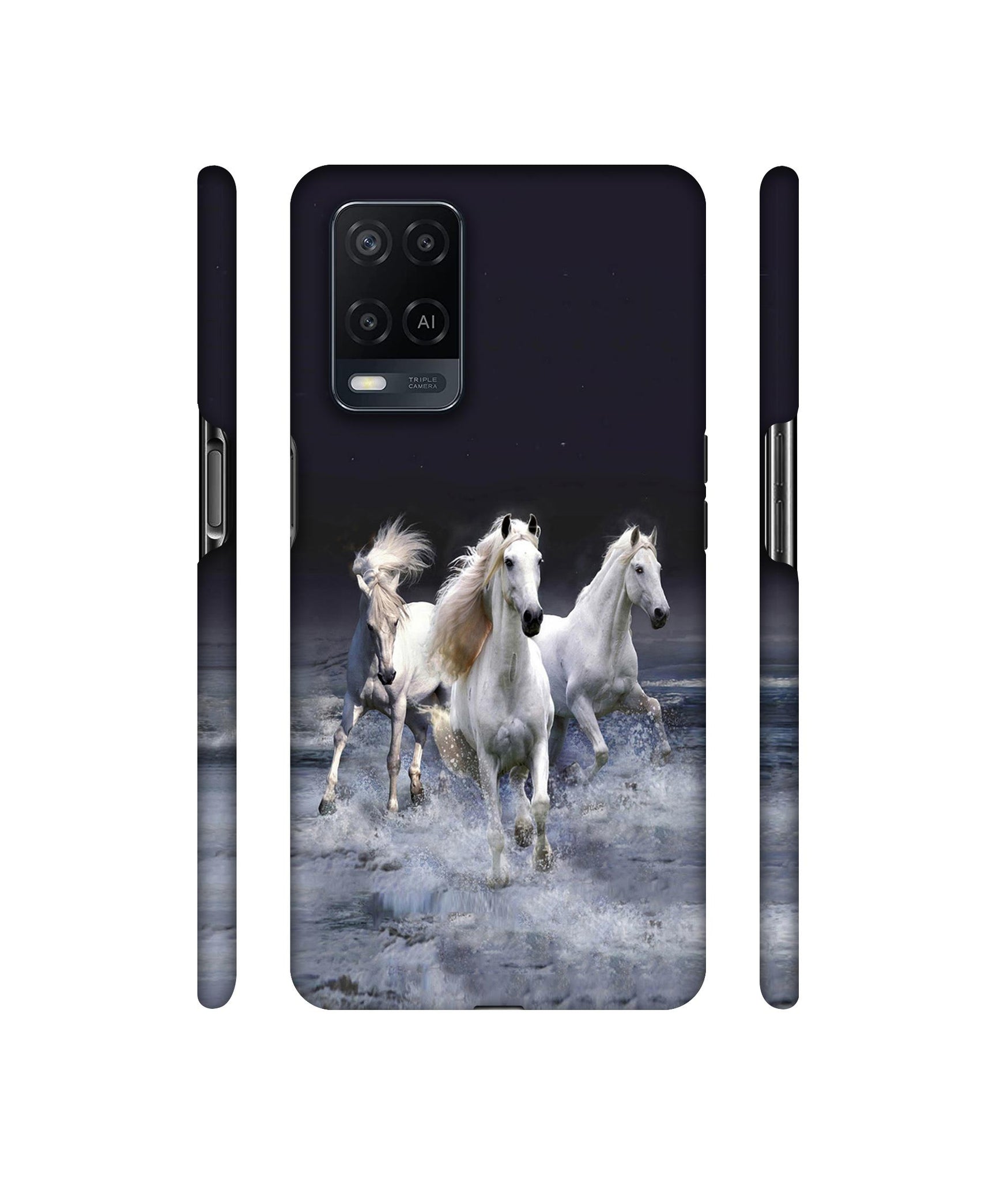 Mystic Horse Designer Hard Back Cover for Oppo A54 4G